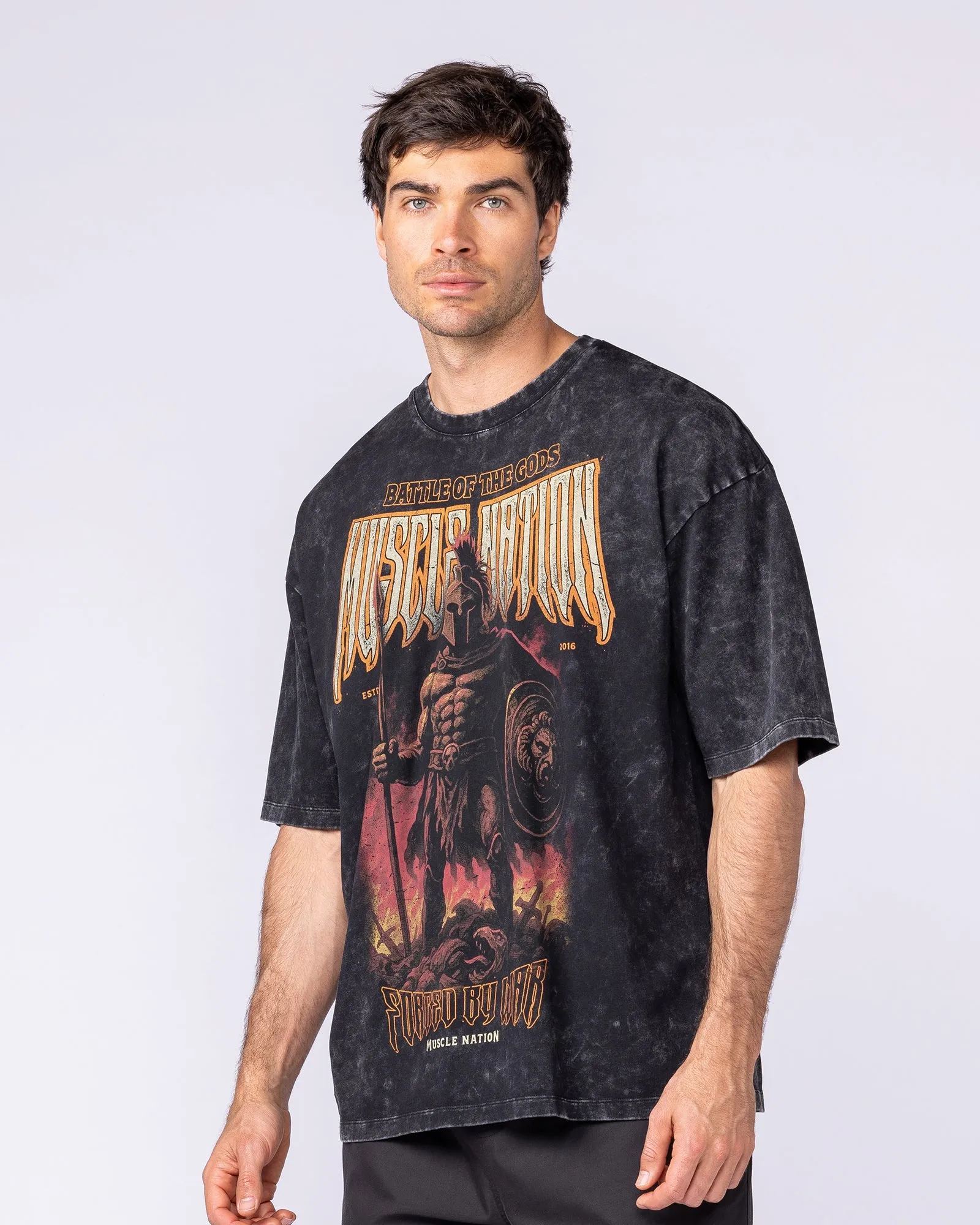 Immortal Oversized Vintage Tee - Washed Black sold by Muscle Nation product image thumbnail 4
