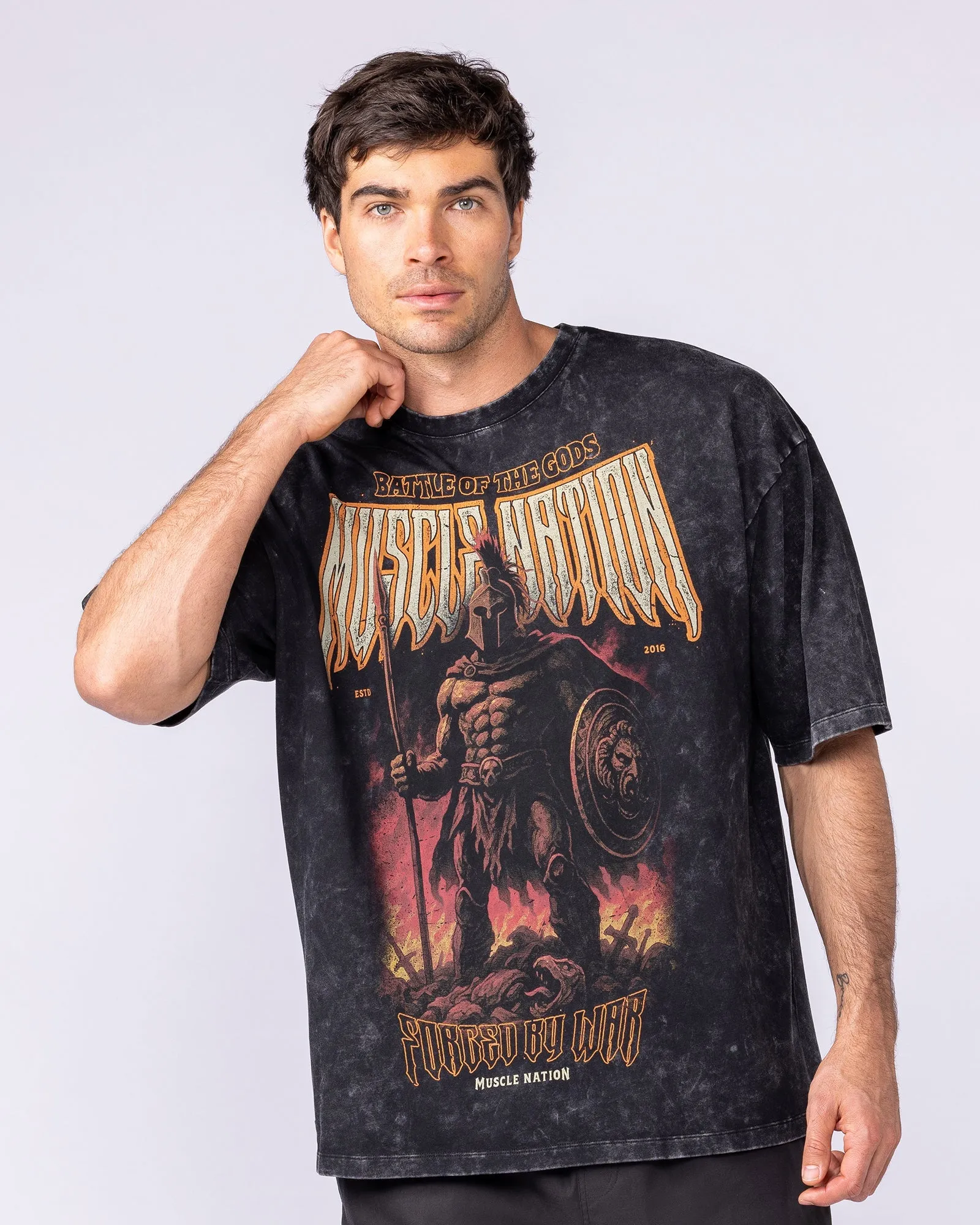 Immortal Oversized Vintage Tee - Washed Black sold by Muscle Nation product image thumbnail 3