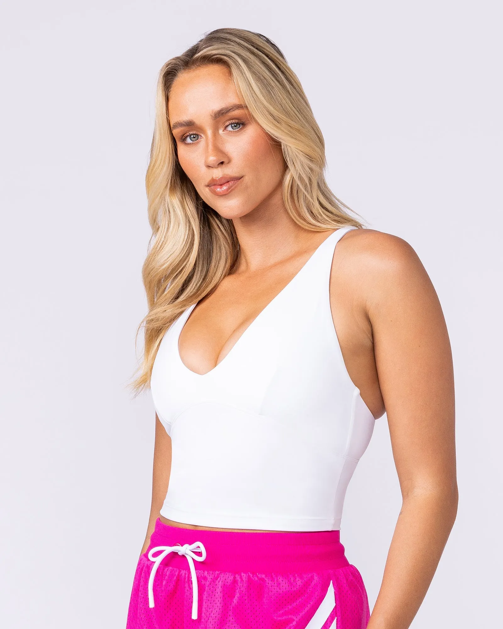 Influence Bra Tank - White sold by Muscle Nation product image thumbnail 4
