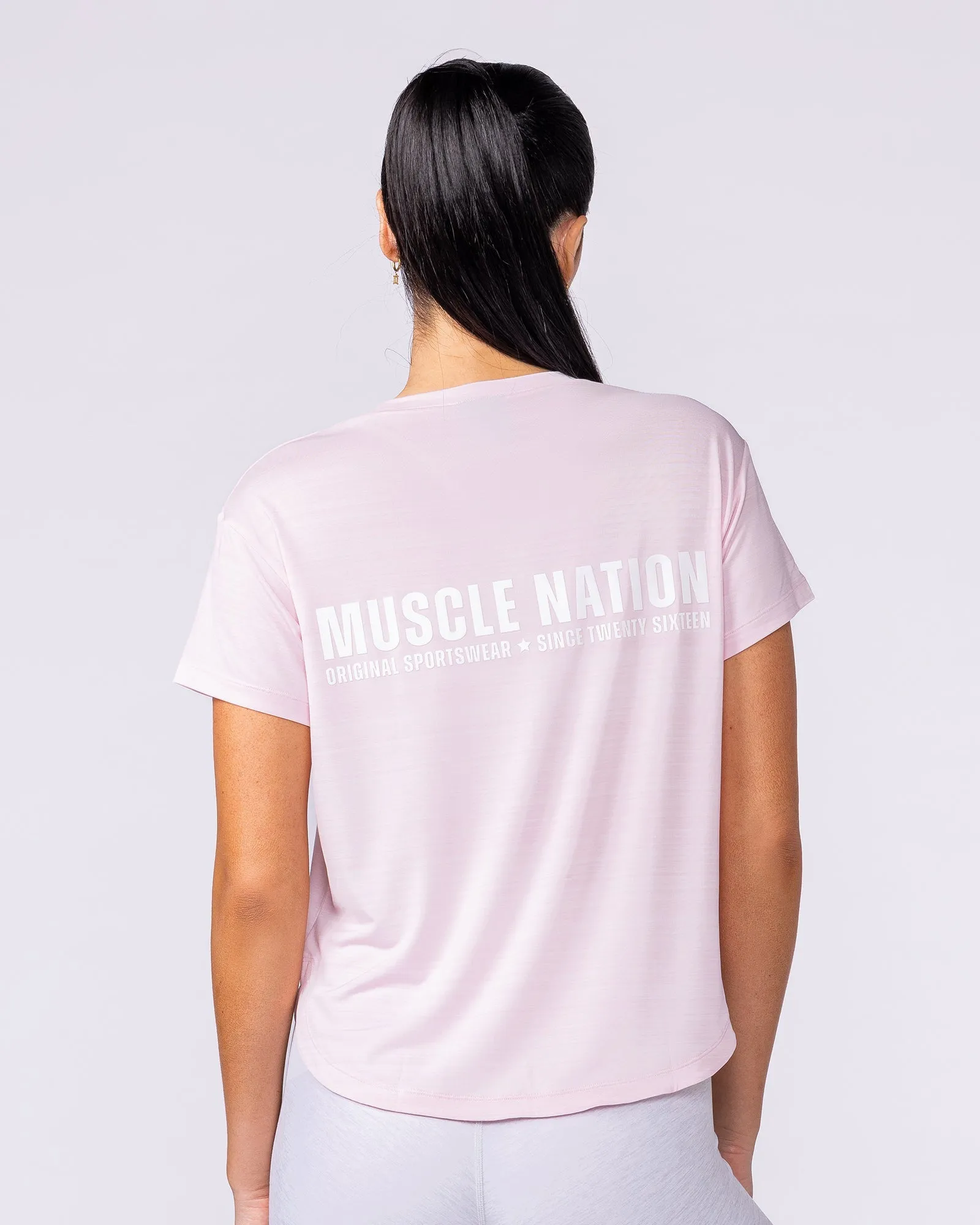 Ignite Training Tee - Soft Pink sold by Muscle Nation product image thumbnail 4