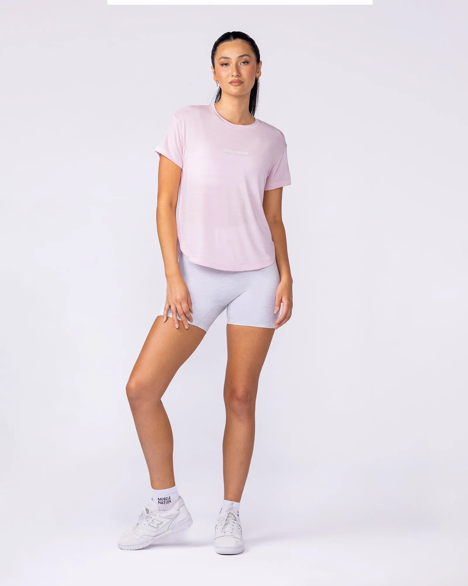 Ignite Training Tee - Soft Pink sold by Muscle Nation product image thumbnail 5