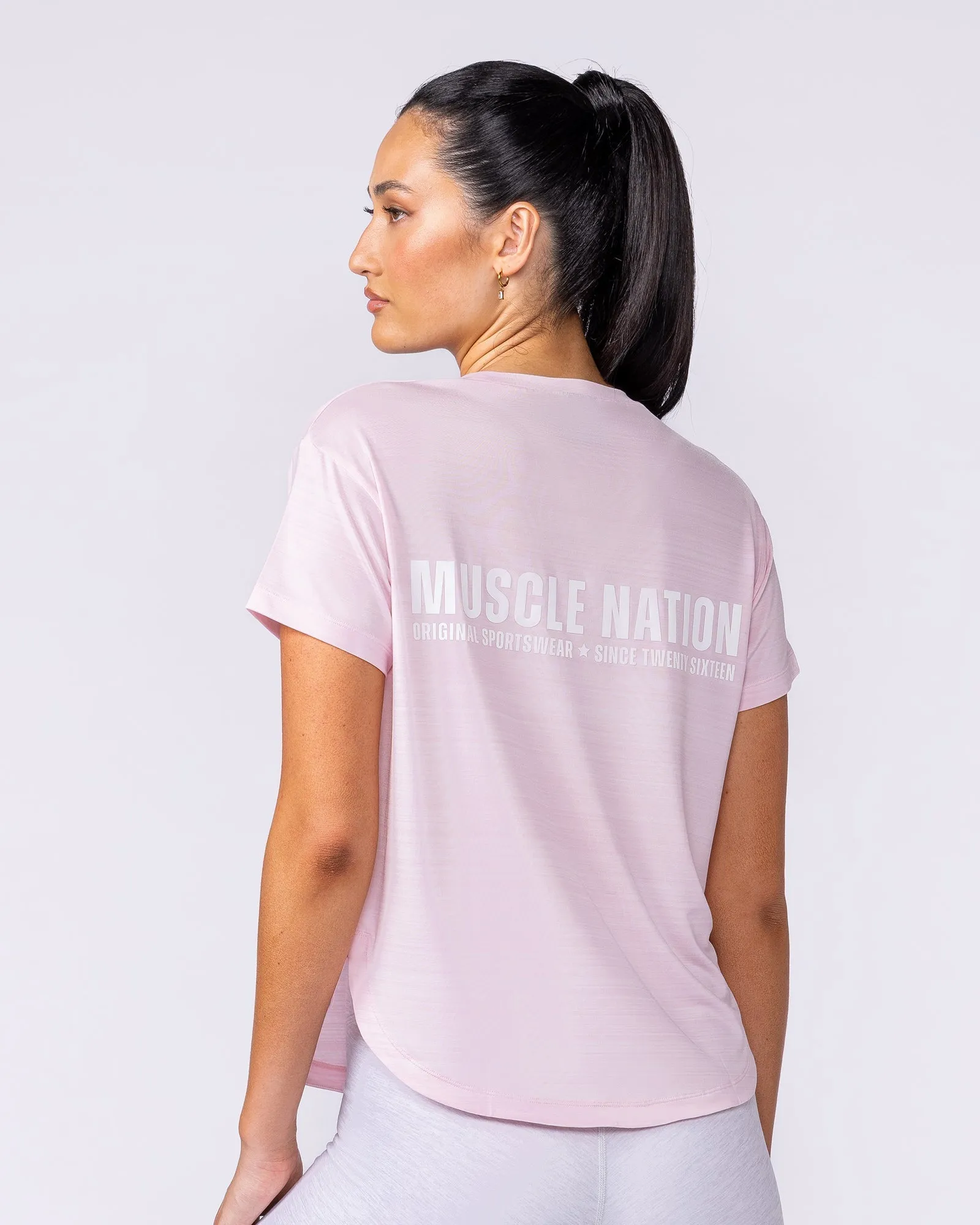 Ignite Training Tee - Soft Pink sold by Muscle Nation product image thumbnail 2