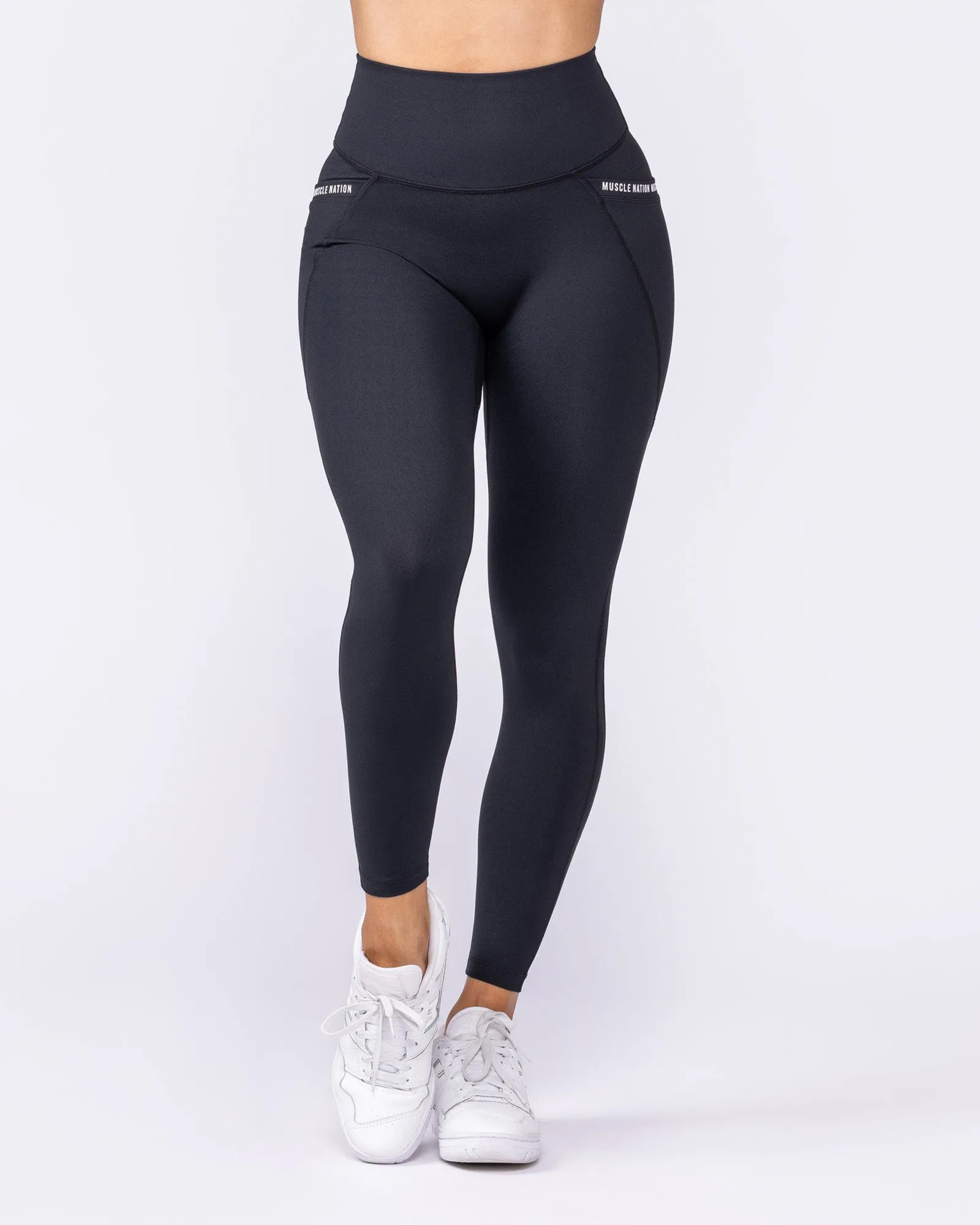 Illusion Signature Pocket Ankle Length Leggings - Black sold by Muscle Nation product image thumbnail 5