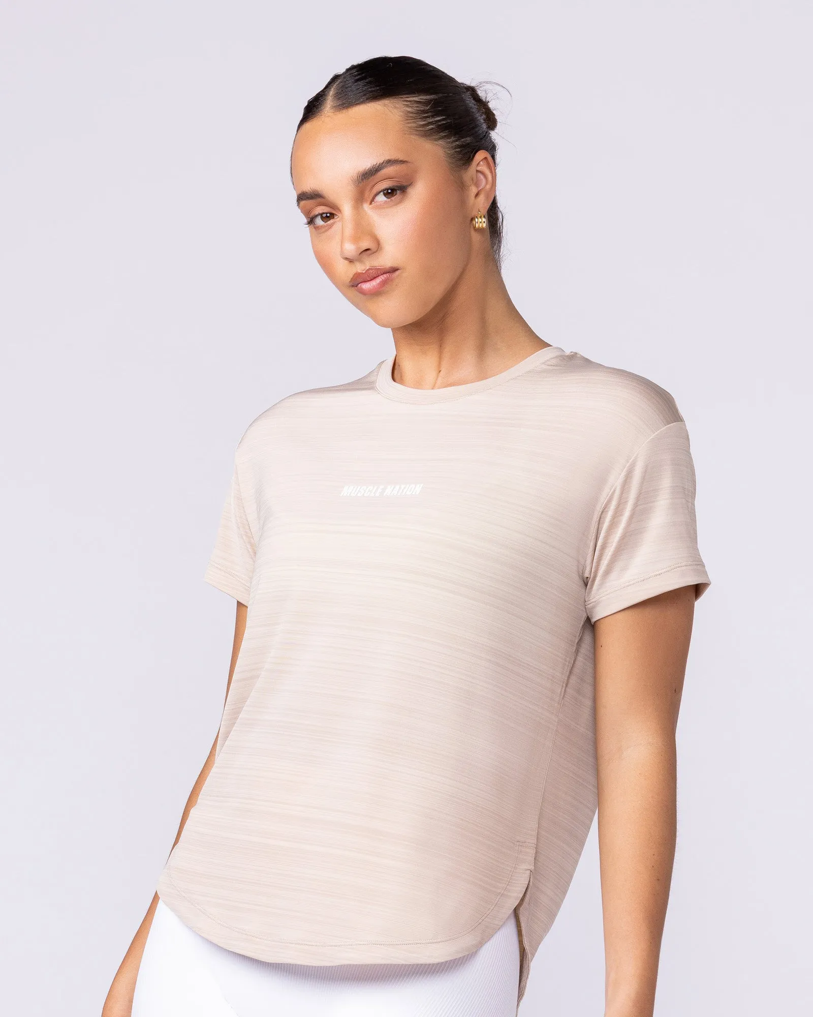 Ignite Training Tee - Sand sold by Muscle Nation product image thumbnail 4