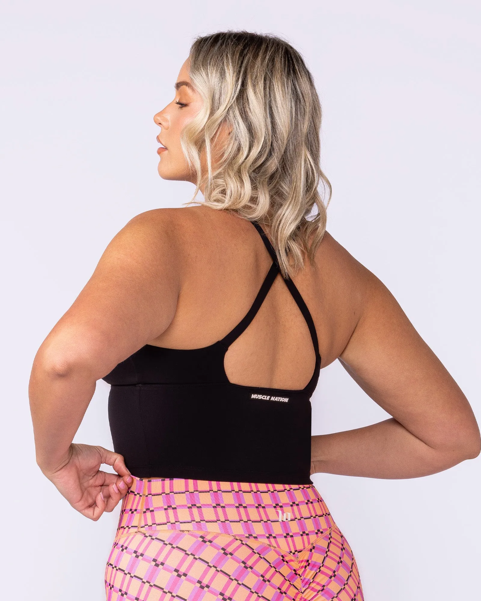 Influence Bra Tank - Black sold by Muscle Nation product image thumbnail 4