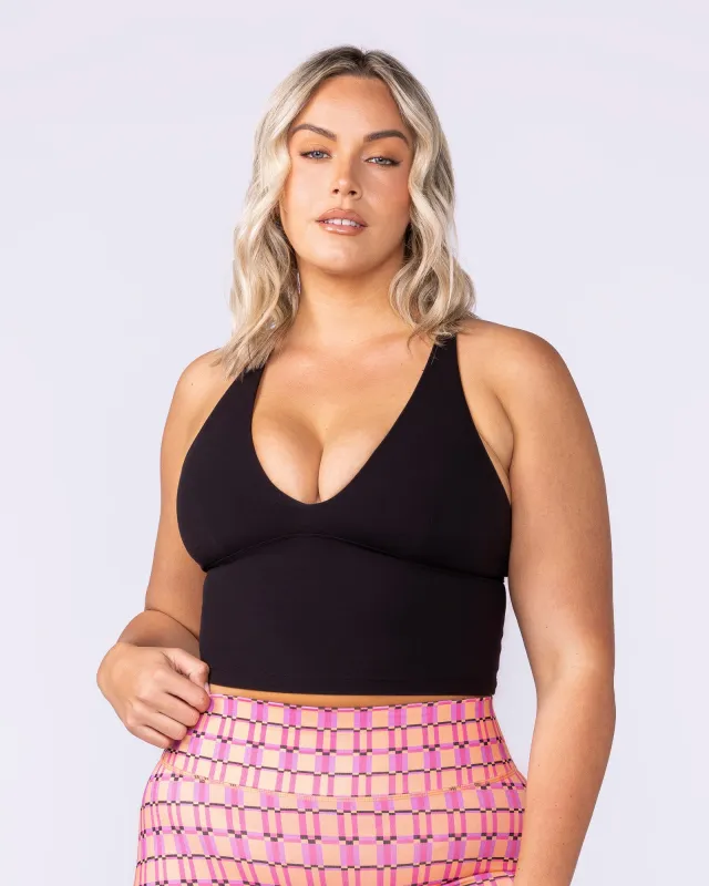 Influence Bra Tank - Black sold by Muscle Nation