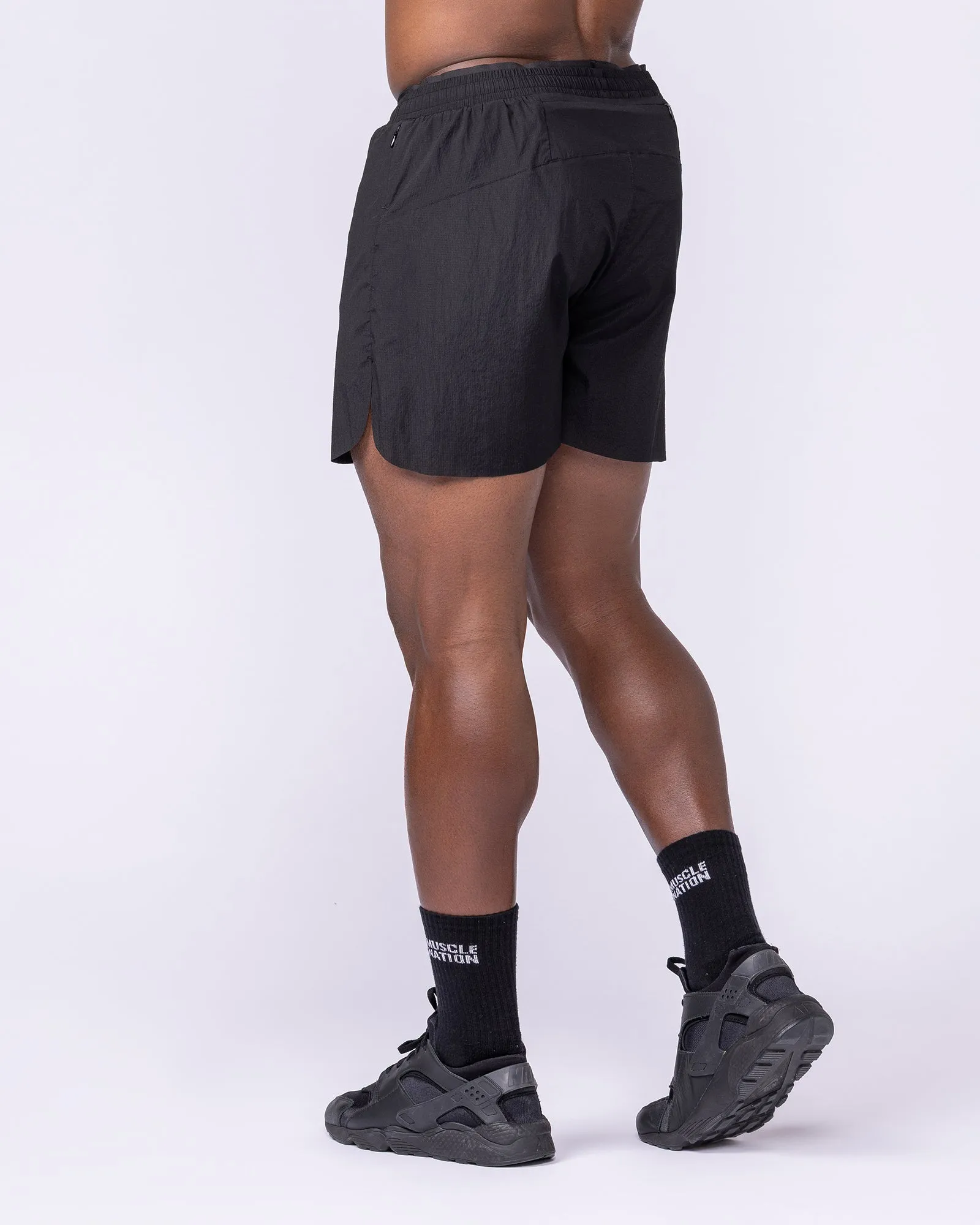 Compete 3" Run Shorts - Black sold by Muscle Nation product image thumbnail 5