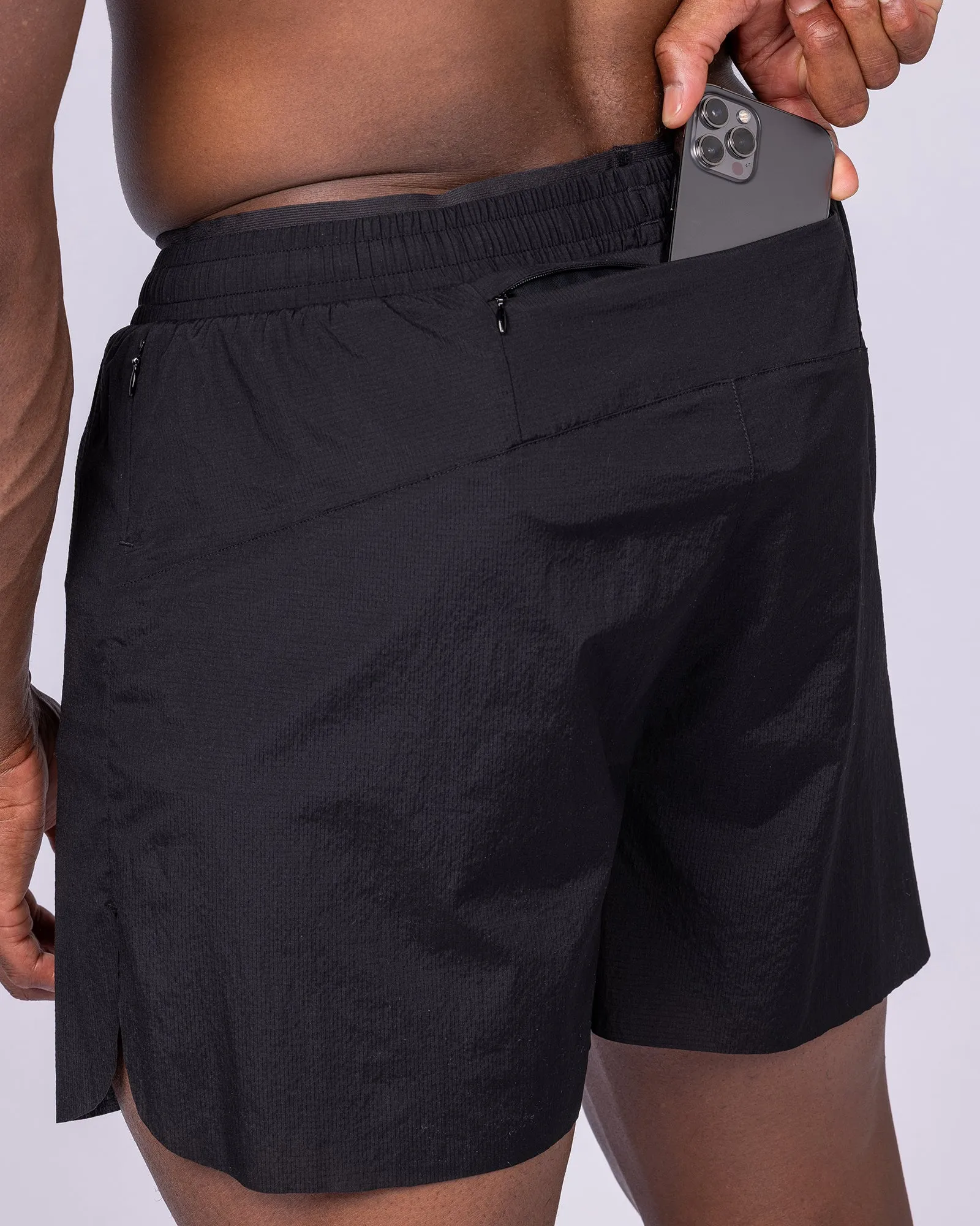 Compete 3" Run Shorts - Black sold by Muscle Nation product image thumbnail 2