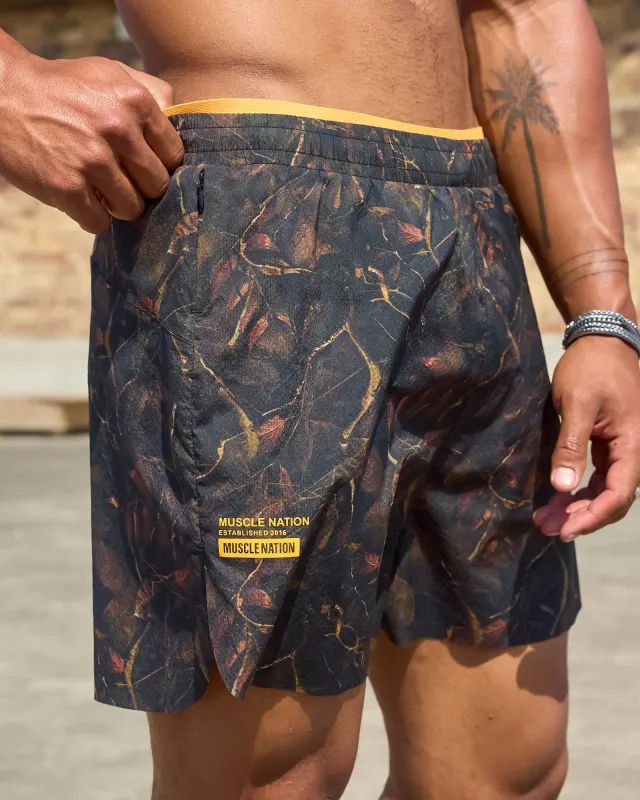 Compete 3" Run Shorts - Tree Camo sold by Muscle Nation