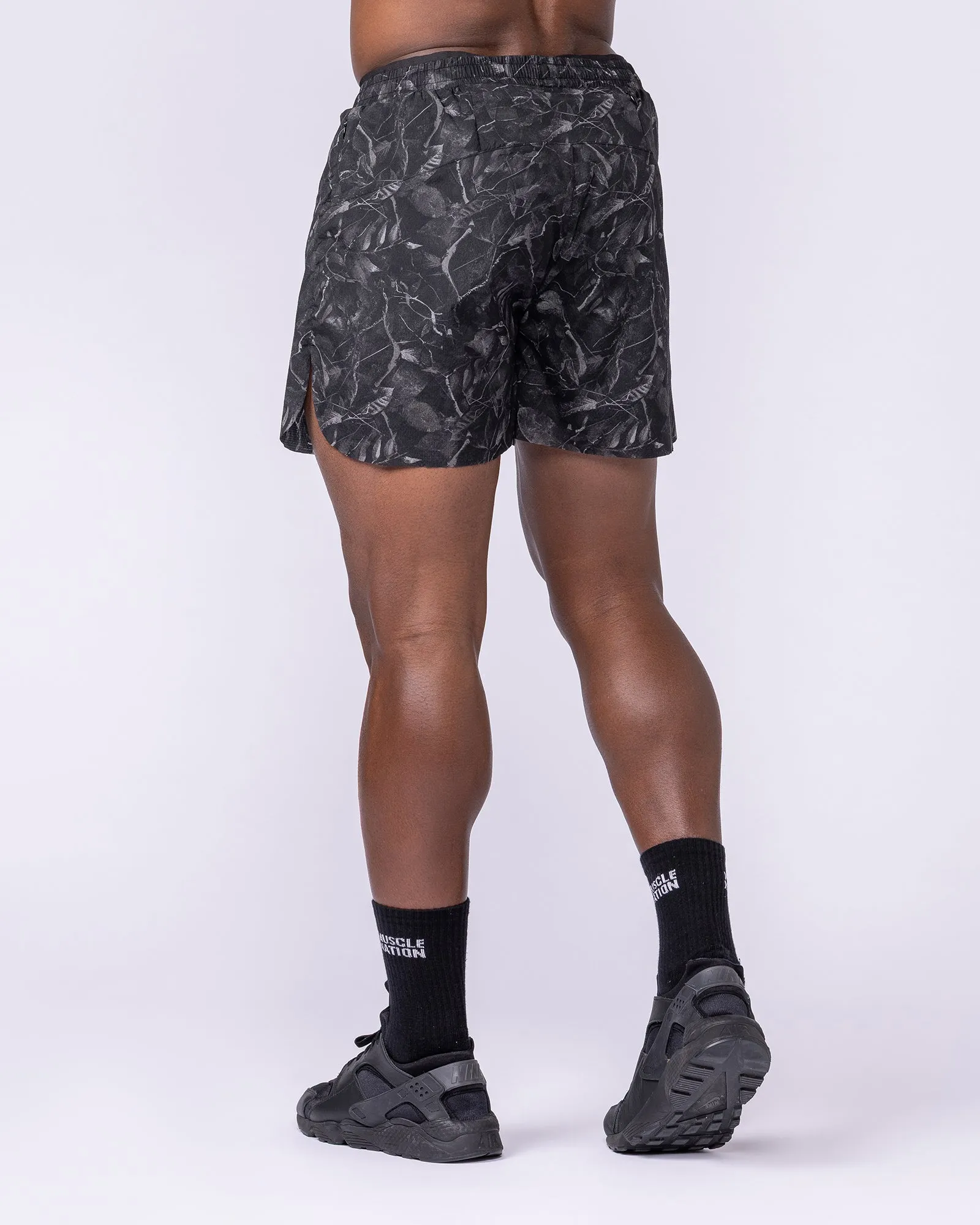 Compete 3" Run Shorts - Tree Camo Monochrome sold by Muscle Nation product image thumbnail 5