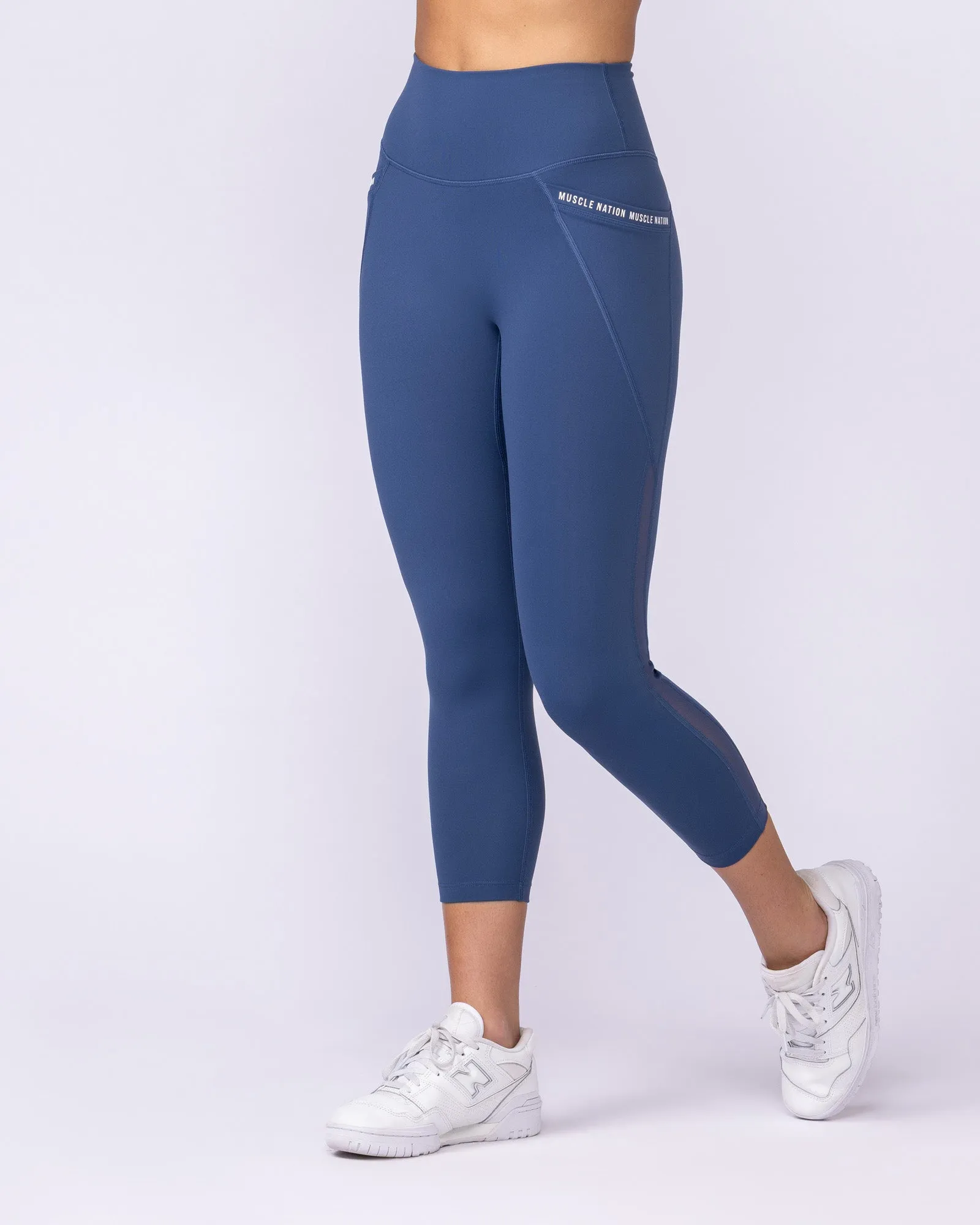 Illusion Signature Pocket 7/8 Leggings - Atlantis sold by Muscle Nation product image thumbnail 4