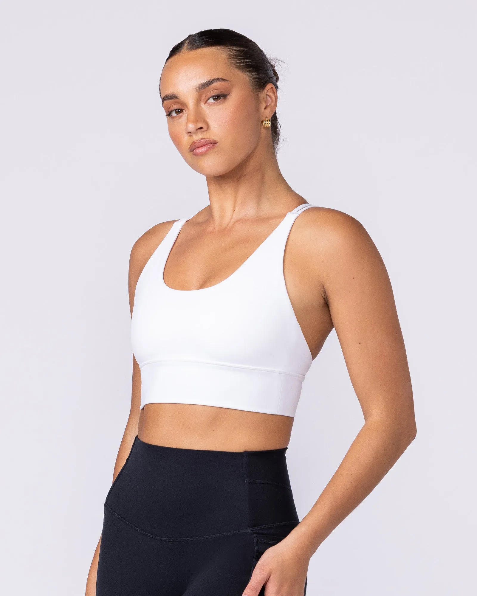 Dash Longline Bra - White sold by Muscle Nation product image thumbnail 3