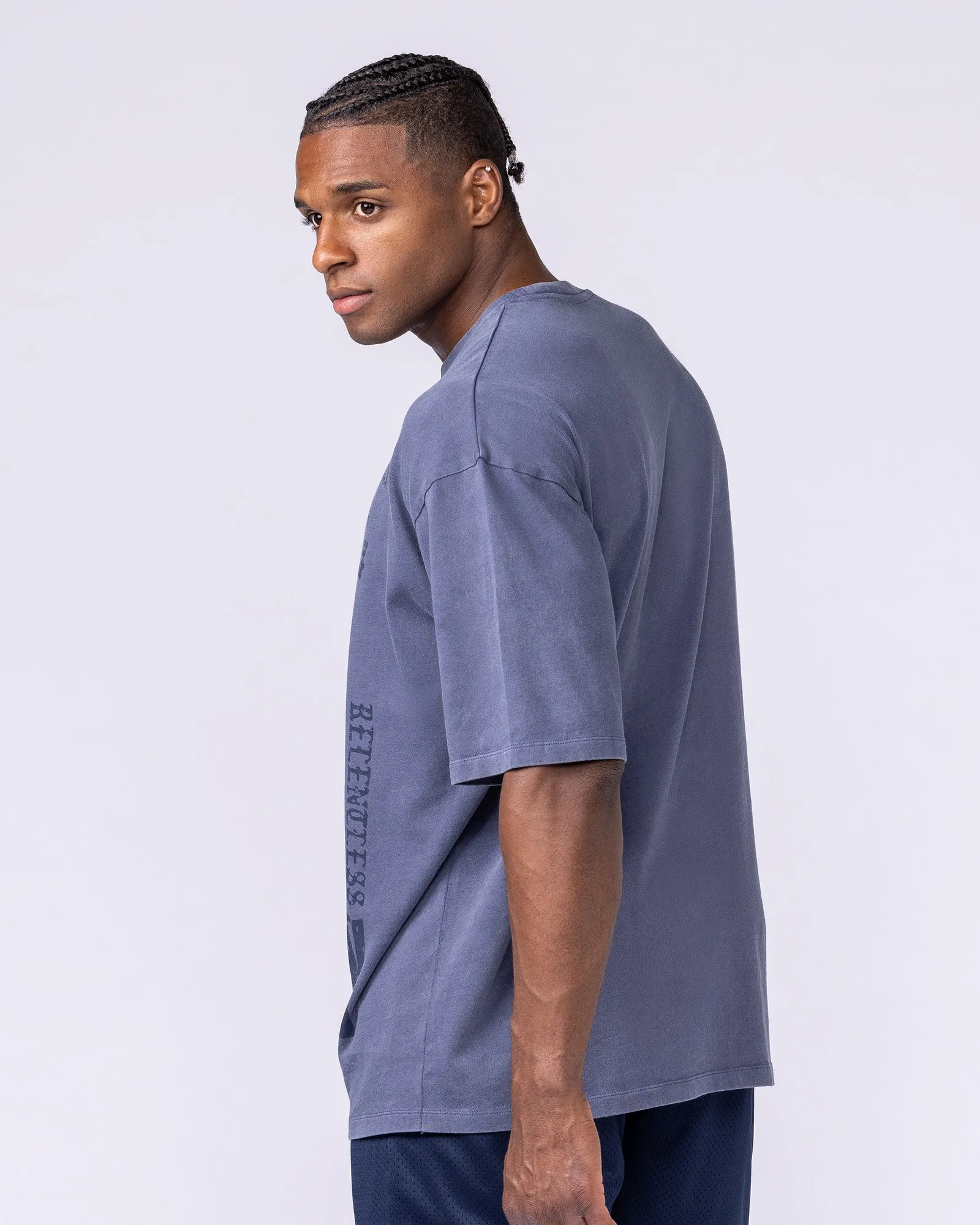 Doberman Oversized Vintage Tee - Washed Atlantis sold by Muscle Nation product image thumbnail 5