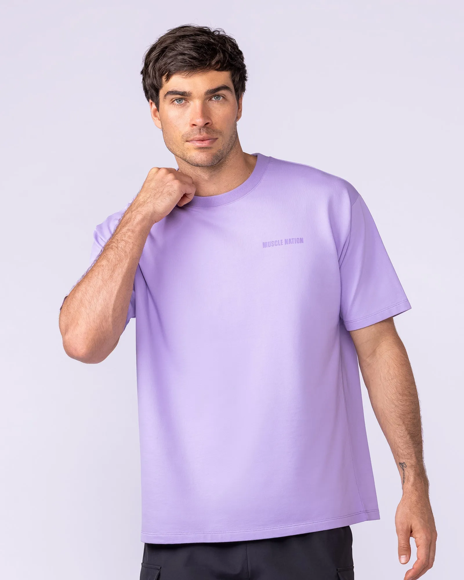 Essential Regular Fit Tee - Lavender sold by Muscle Nation product image thumbnail 3