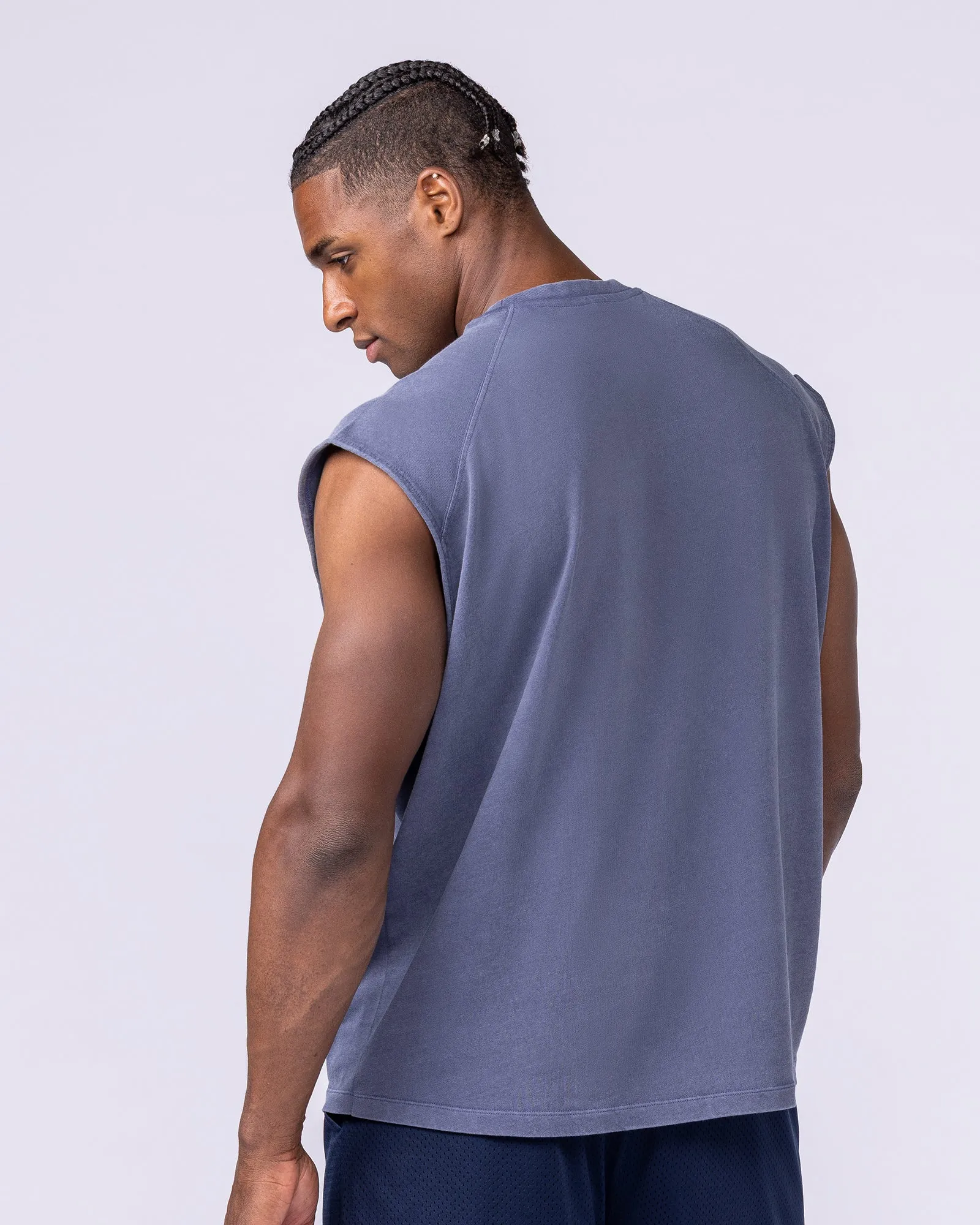 Doberman Vintage Boxy Muscle Tank - Washed Altantis sold by Muscle Nation product image thumbnail 2