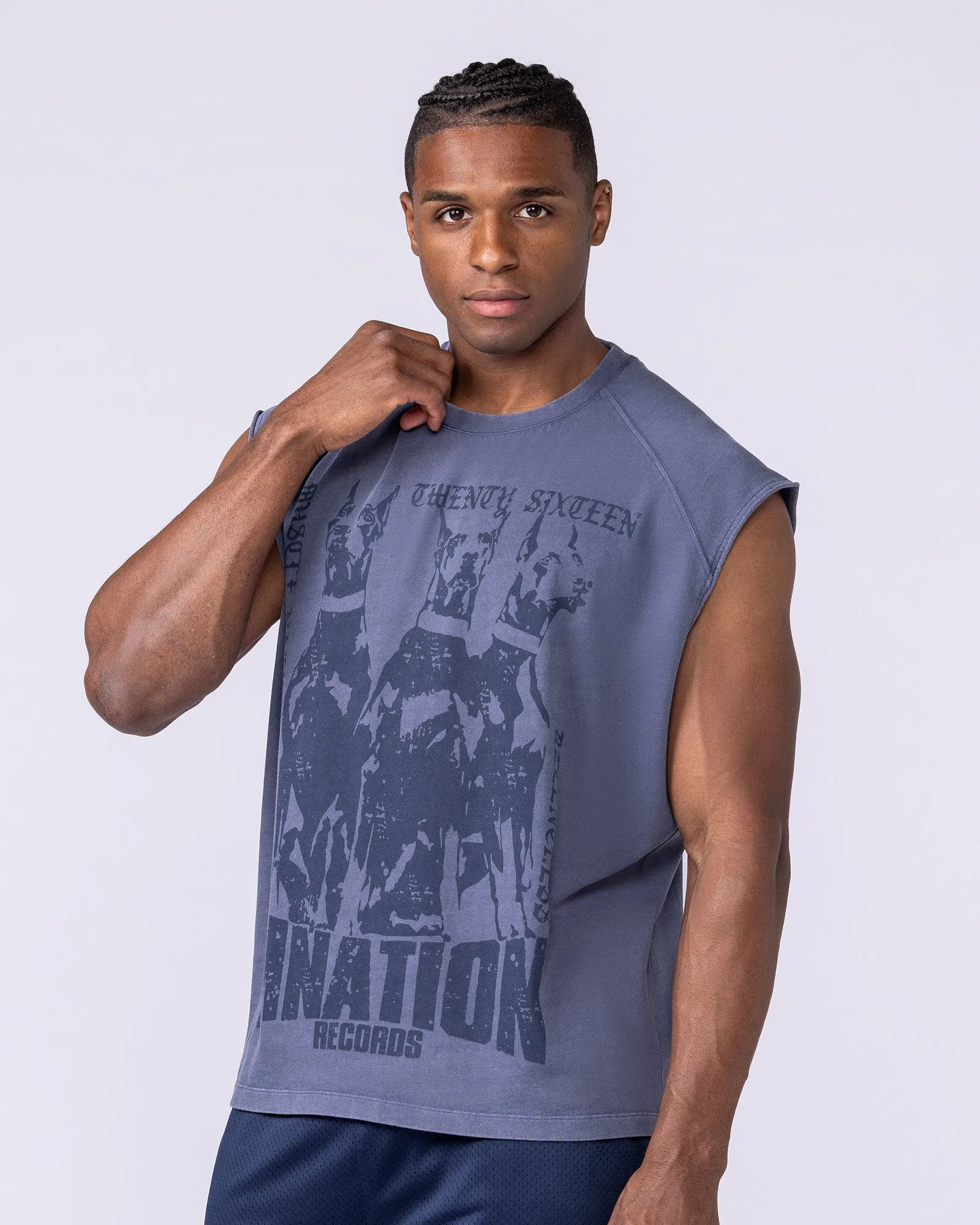 Doberman Vintage Boxy Muscle Tank - Washed Altantis sold by Muscle Nation product image thumbnail 3