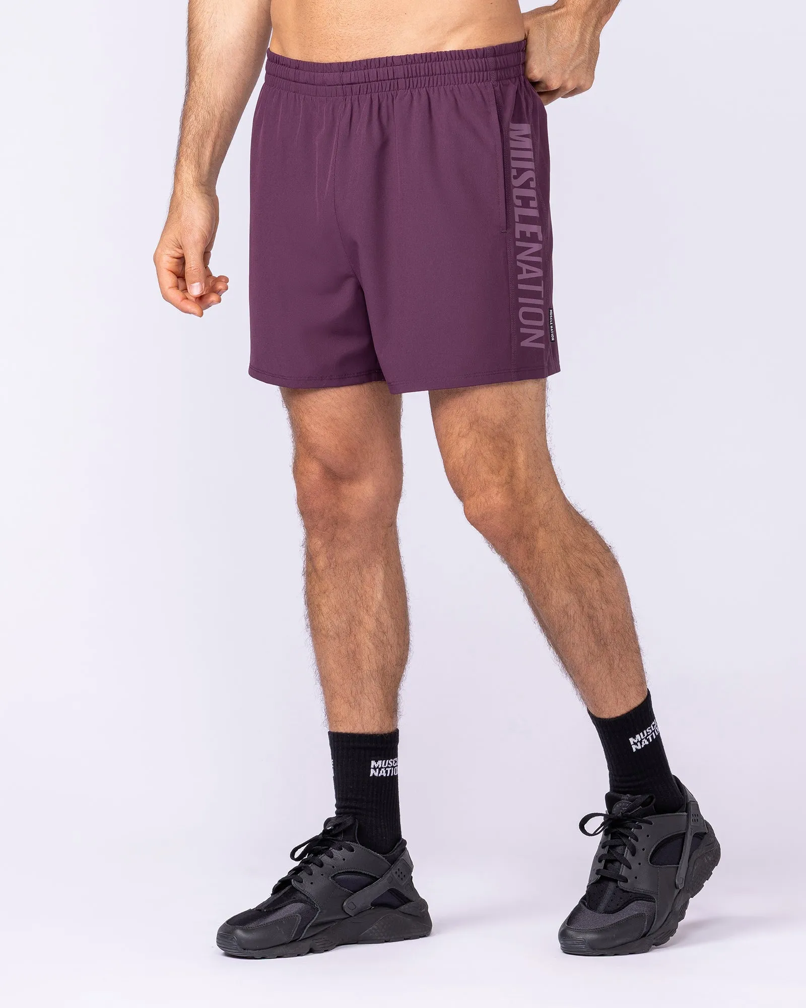 Function 4" Shorts - Cranberry sold by Muscle Nation