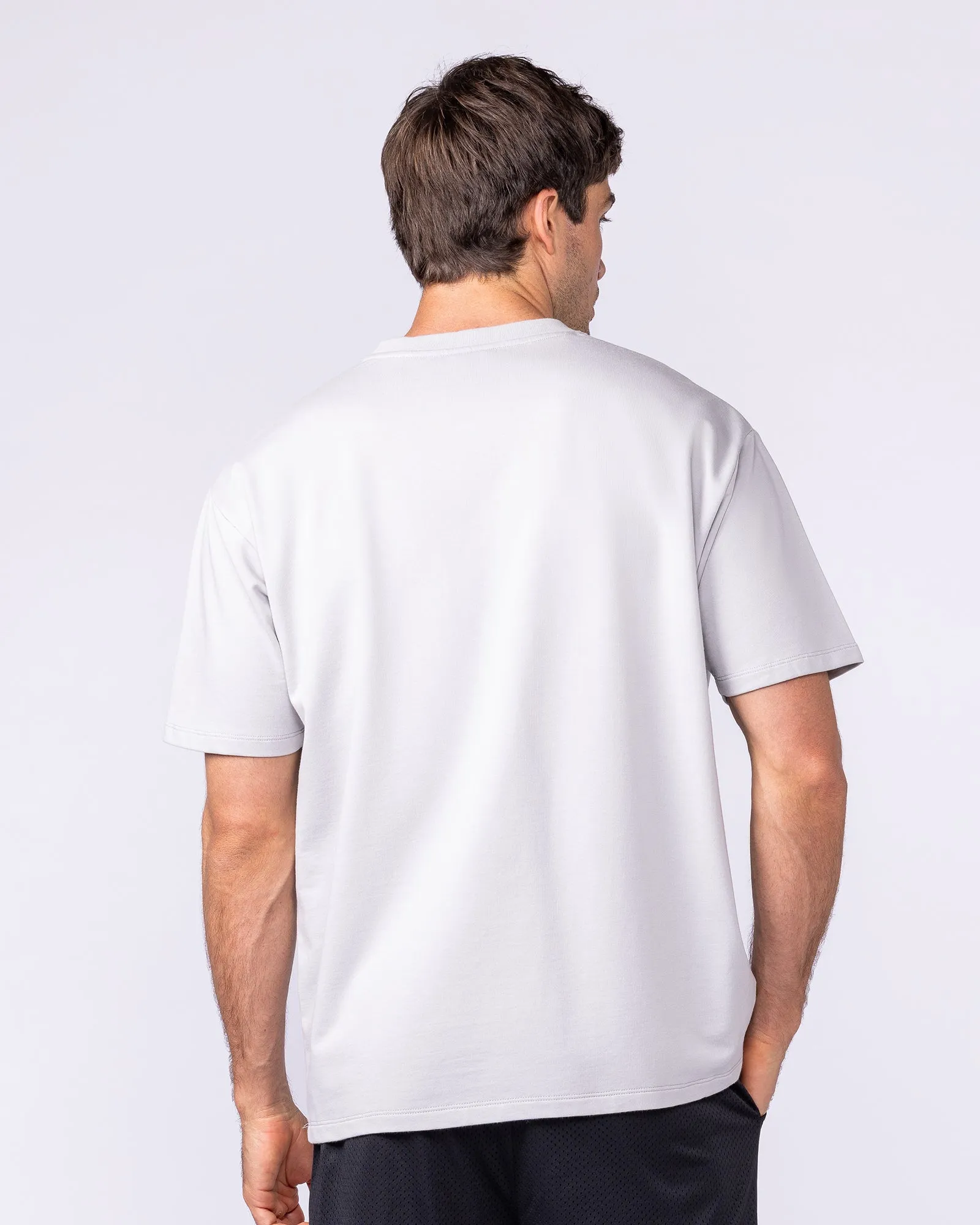 Essential Regular Fit Tee - Quiet Grey sold by Muscle Nation product image thumbnail 4