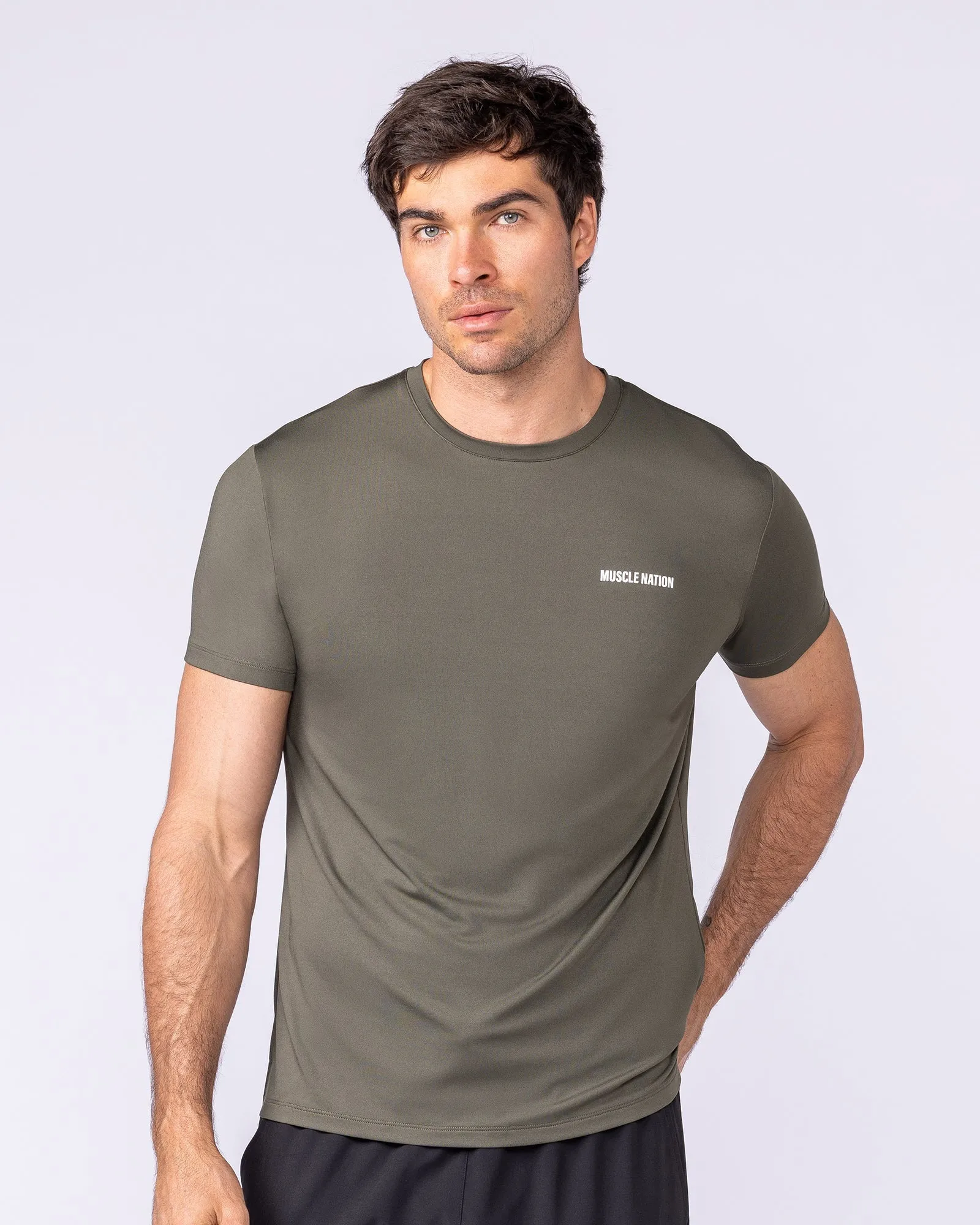 Climaflex Active Tee - Dark Khaki sold by Muscle Nation product image thumbnail 3