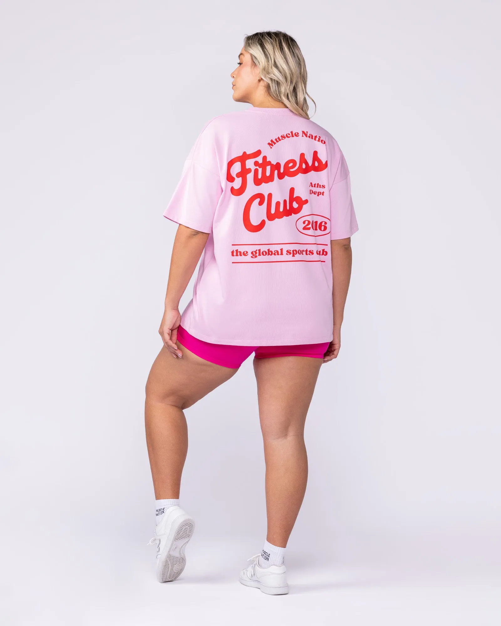 Fizz Oversized Tee - Shell Pink sold by Muscle Nation product image thumbnail 5