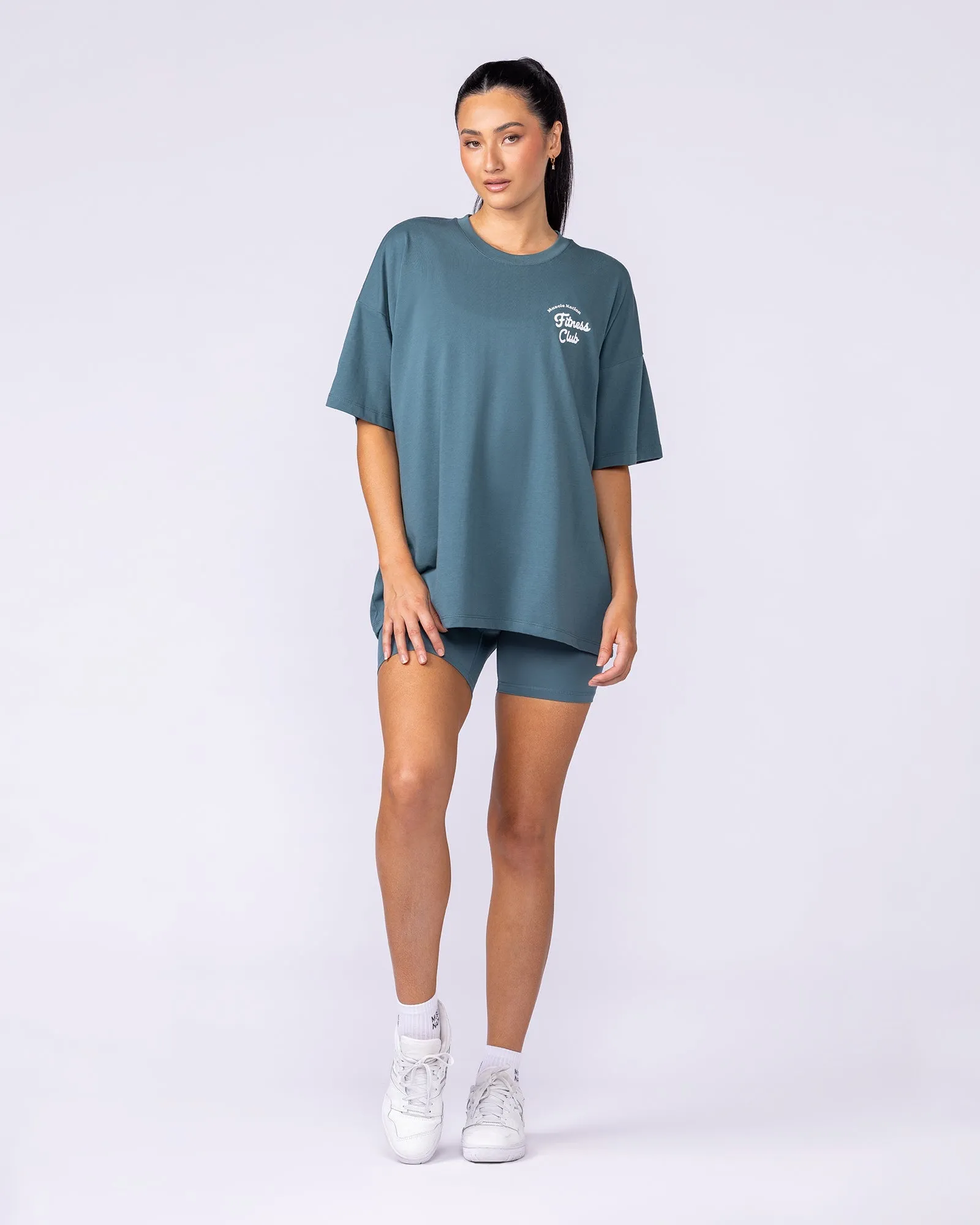 Fizz Oversized Tee - Jaded sold by Muscle Nation product image thumbnail 5