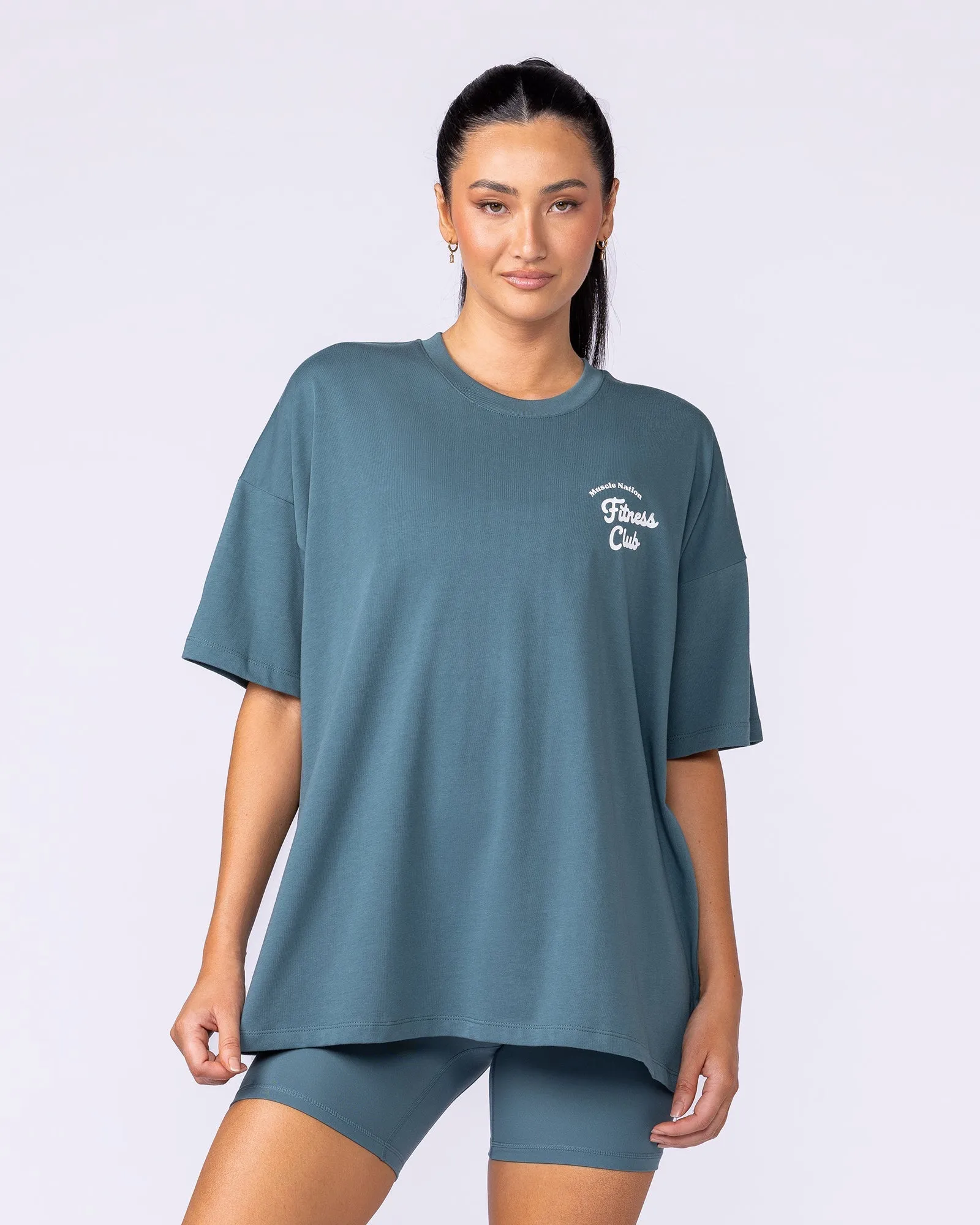 Fizz Oversized Tee - Jaded sold by Muscle Nation product image thumbnail 2