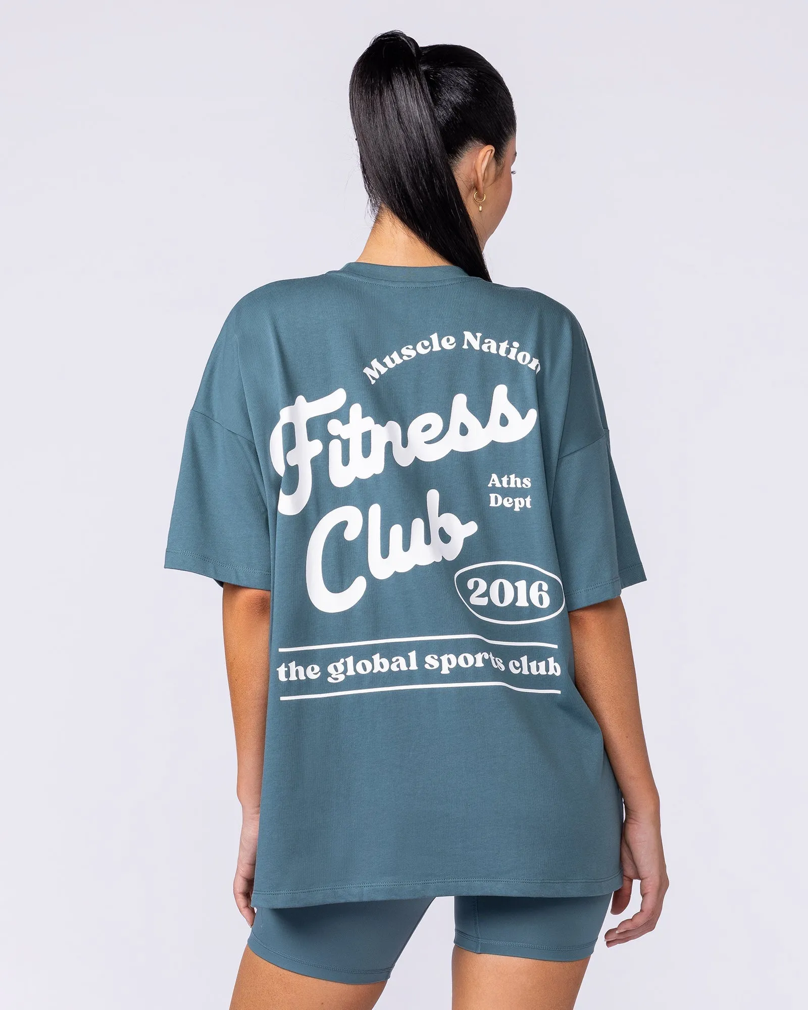 Fizz Oversized Tee - Jaded sold by Muscle Nation product image thumbnail 4