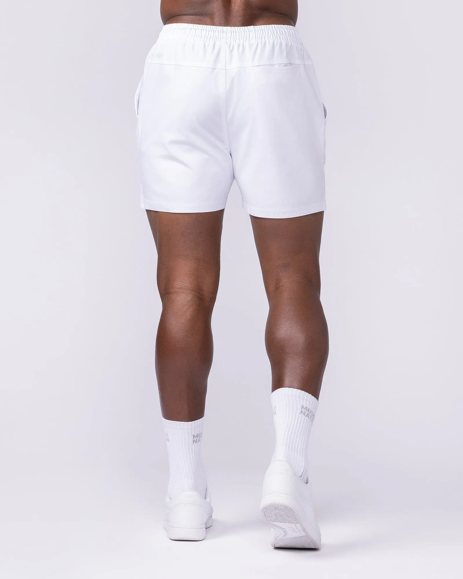 Daily 4" Shorts - White sold by Muscle Nation product image thumbnail 5