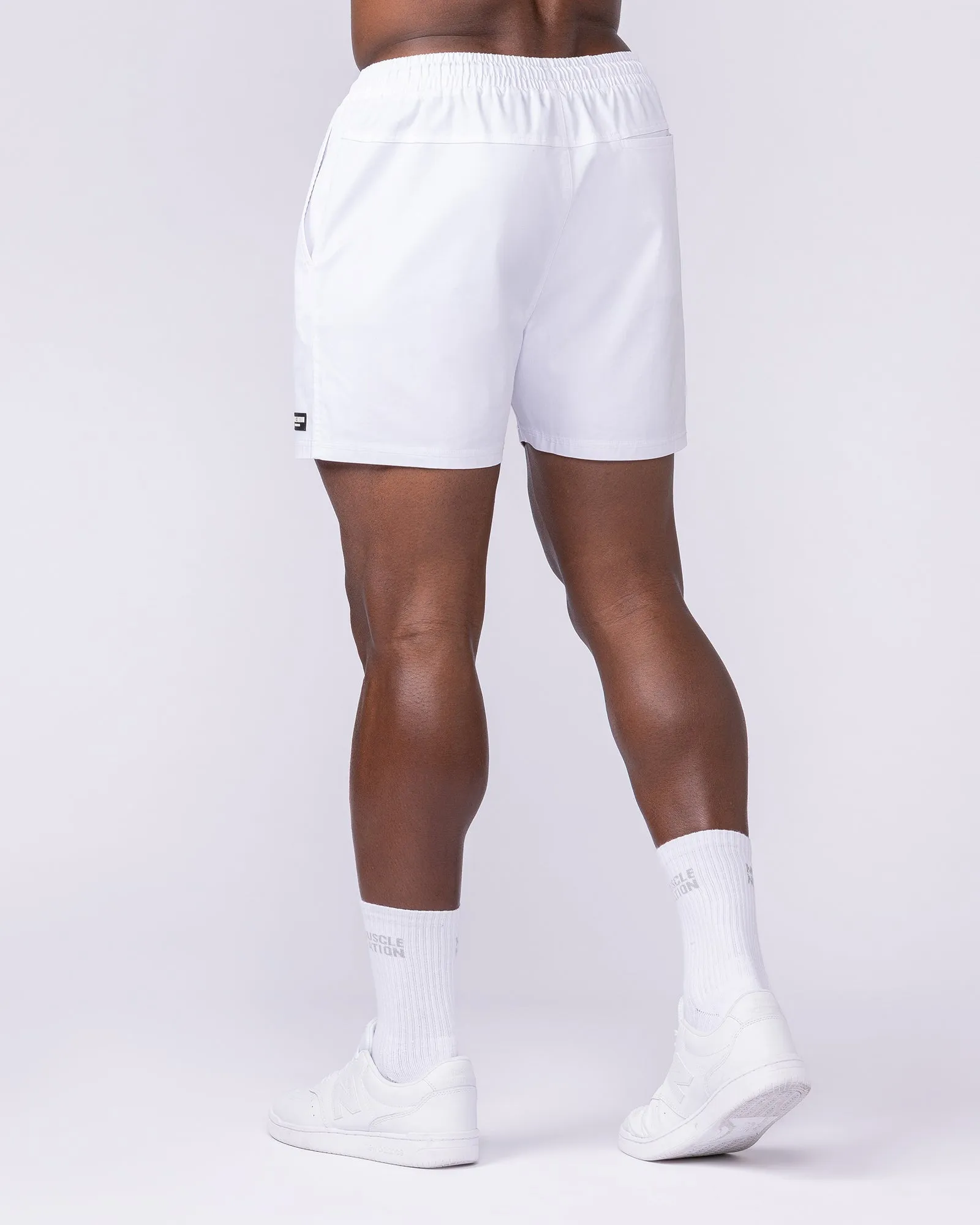 Daily 4" Shorts - White sold by Muscle Nation product image thumbnail 2