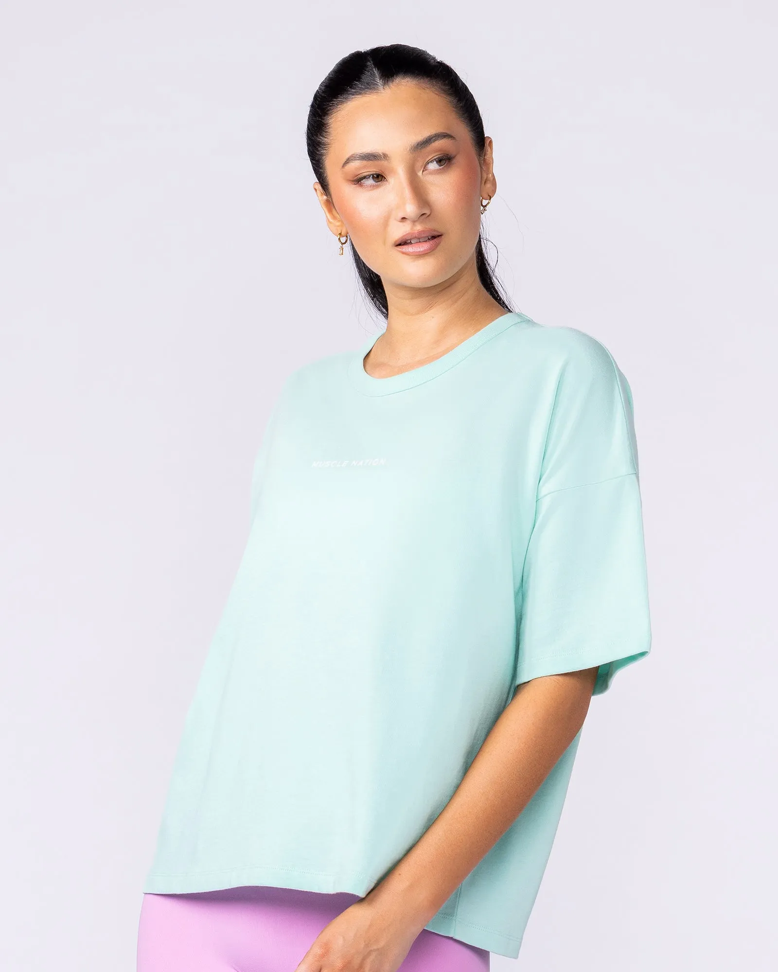 Boxy Fit Tee - Spearmint sold by Muscle Nation product image thumbnail 3