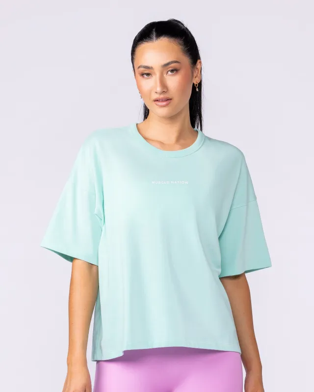Boxy Fit Tee - Spearmint sold by Muscle Nation