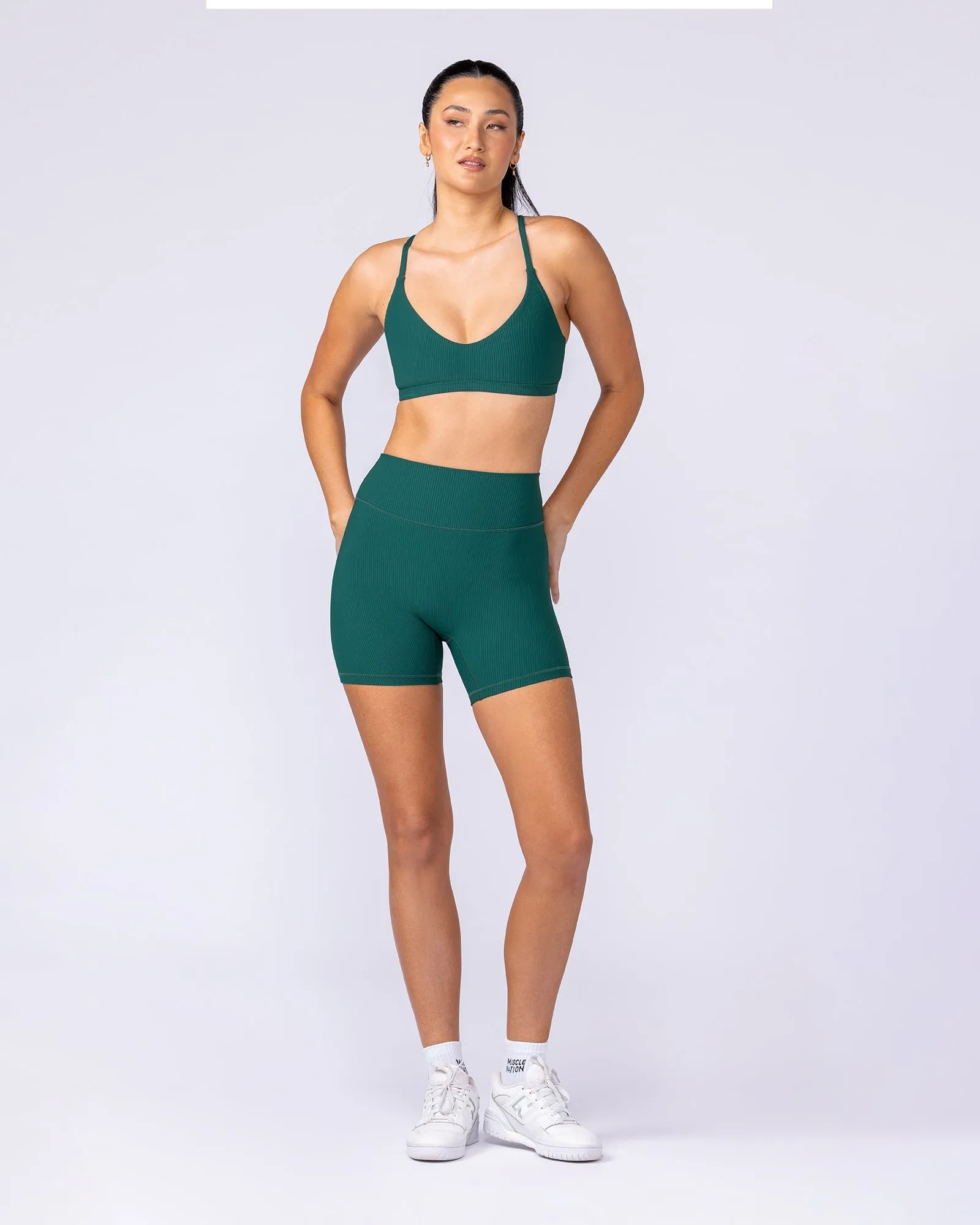 Fantasy Rib Bralette - Evergreen sold by Muscle Nation product image thumbnail 5