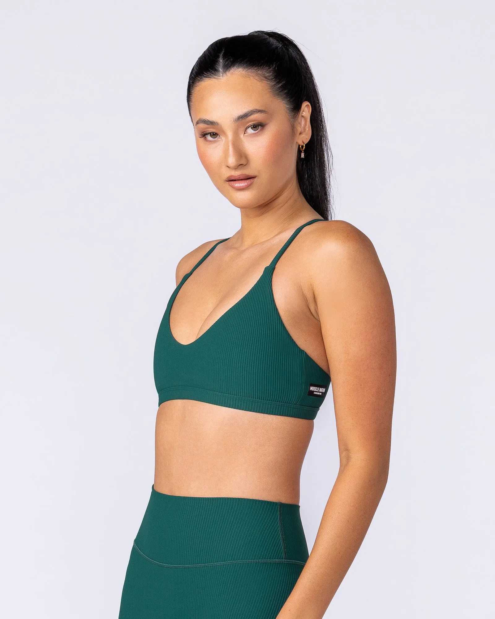 Fantasy Rib Bralette - Evergreen sold by Muscle Nation product image thumbnail 3