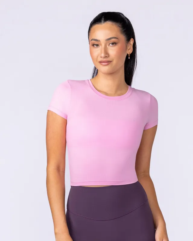 Essential Cropped Tee - Pink Pony sold by Muscle Nation