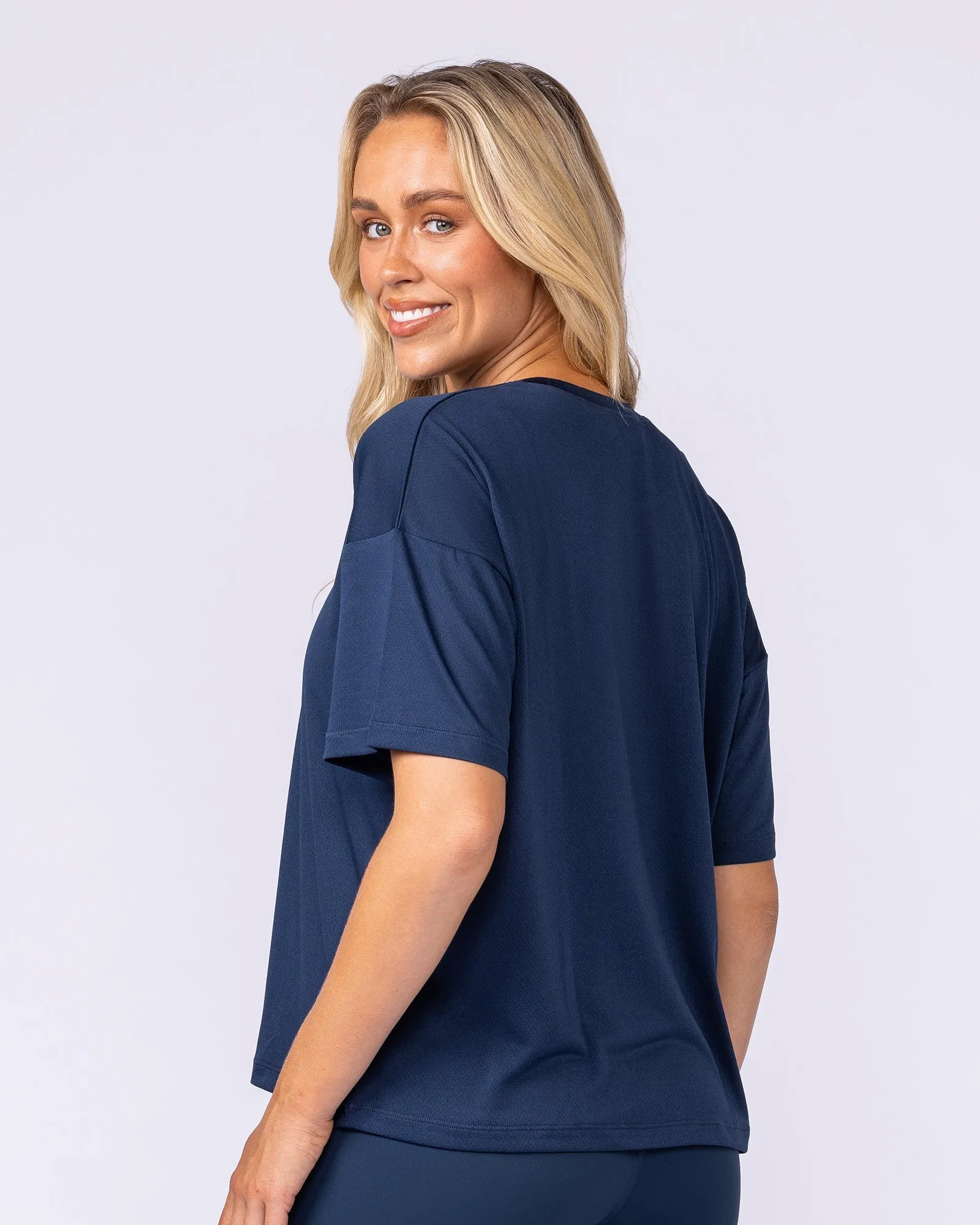 Boxy Training Tee - Navy sold by Muscle Nation product image thumbnail 2