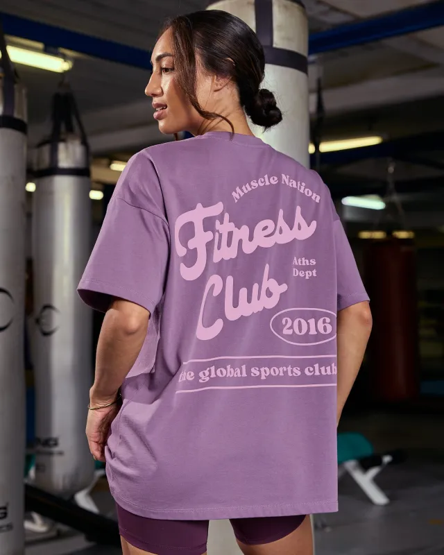 Fizz Oversized Tee - Thistle sold by Muscle Nation