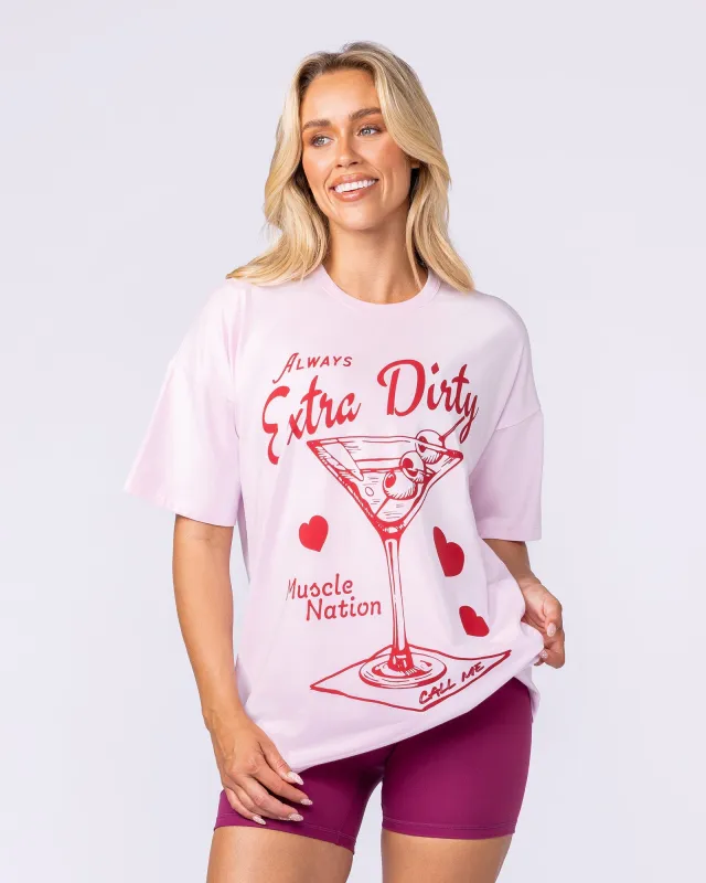 Extra Dirty Oversized Tee - Pink Lady sold by Muscle Nation