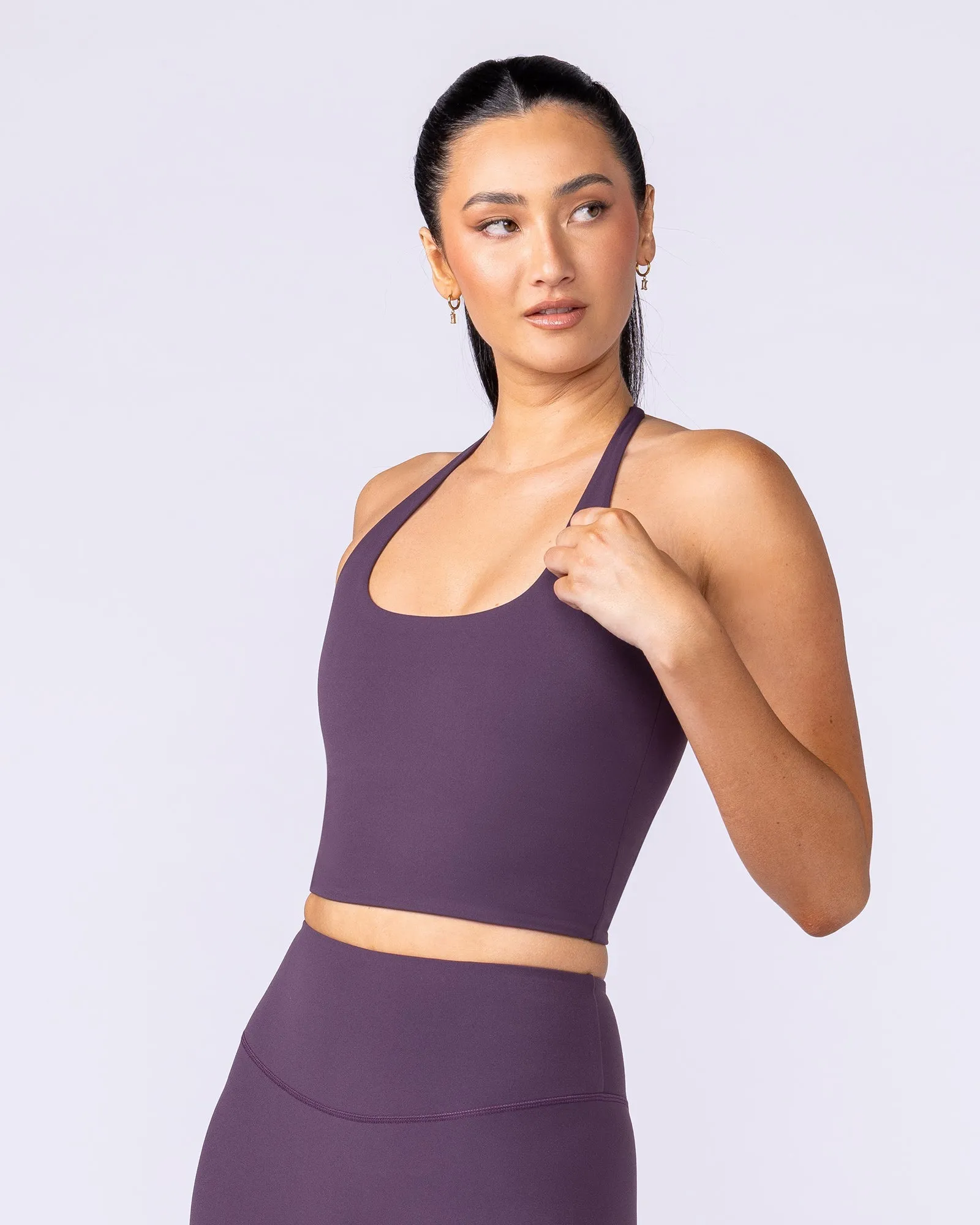 Captivate Bra Tank - Midnight Plum sold by Muscle Nation product image thumbnail 4