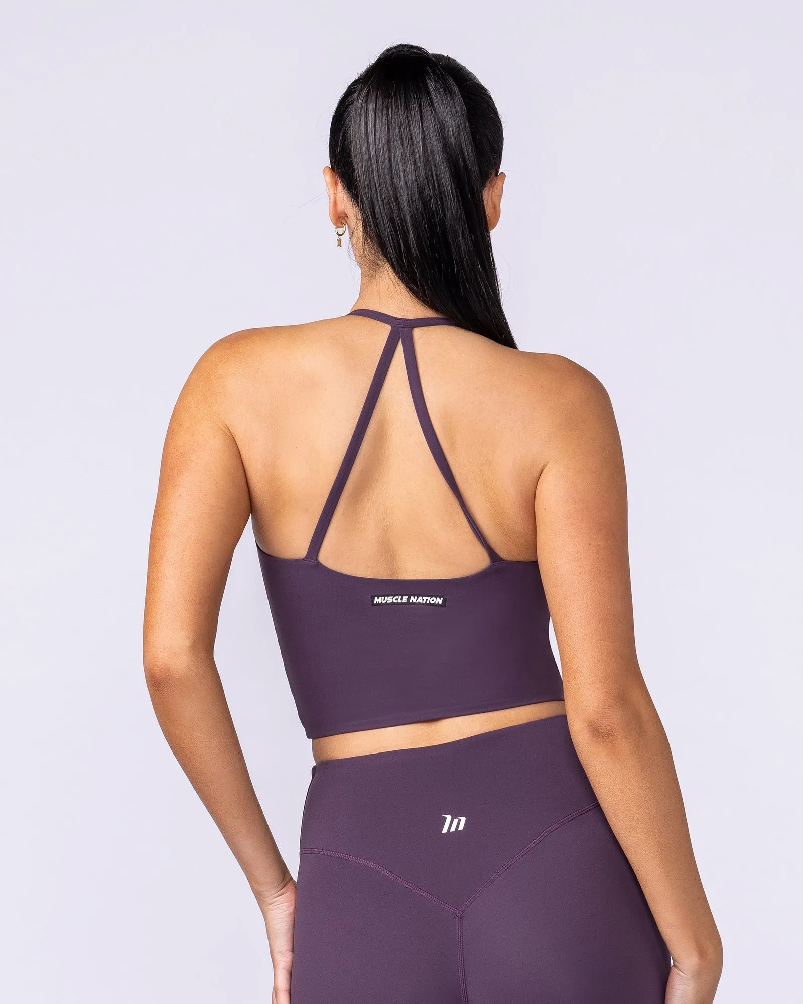 Captivate Bra Tank - Midnight Plum sold by Muscle Nation product image thumbnail 5