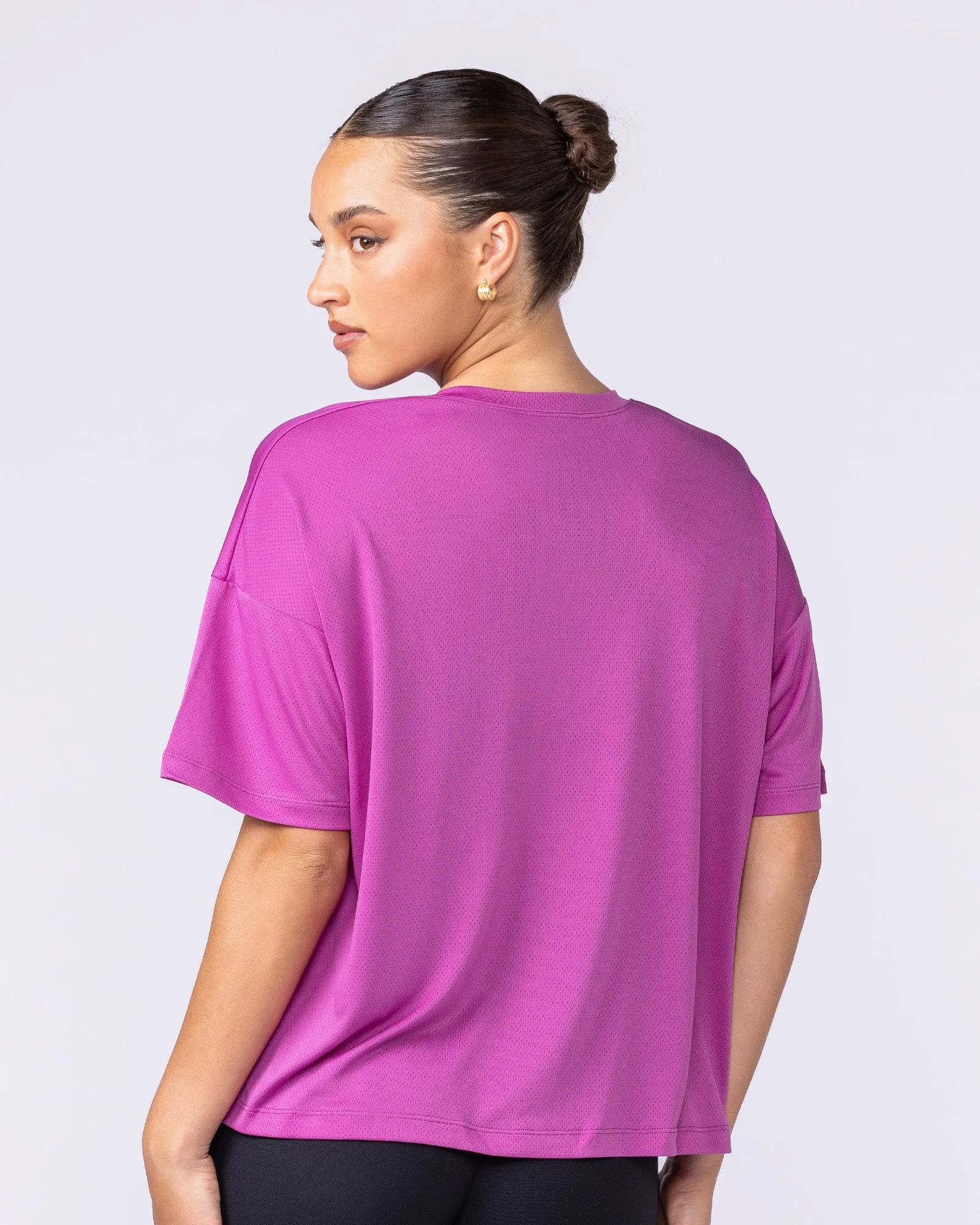 Boxy Training Tee - Radiant Orchid sold by Muscle Nation product image thumbnail 4