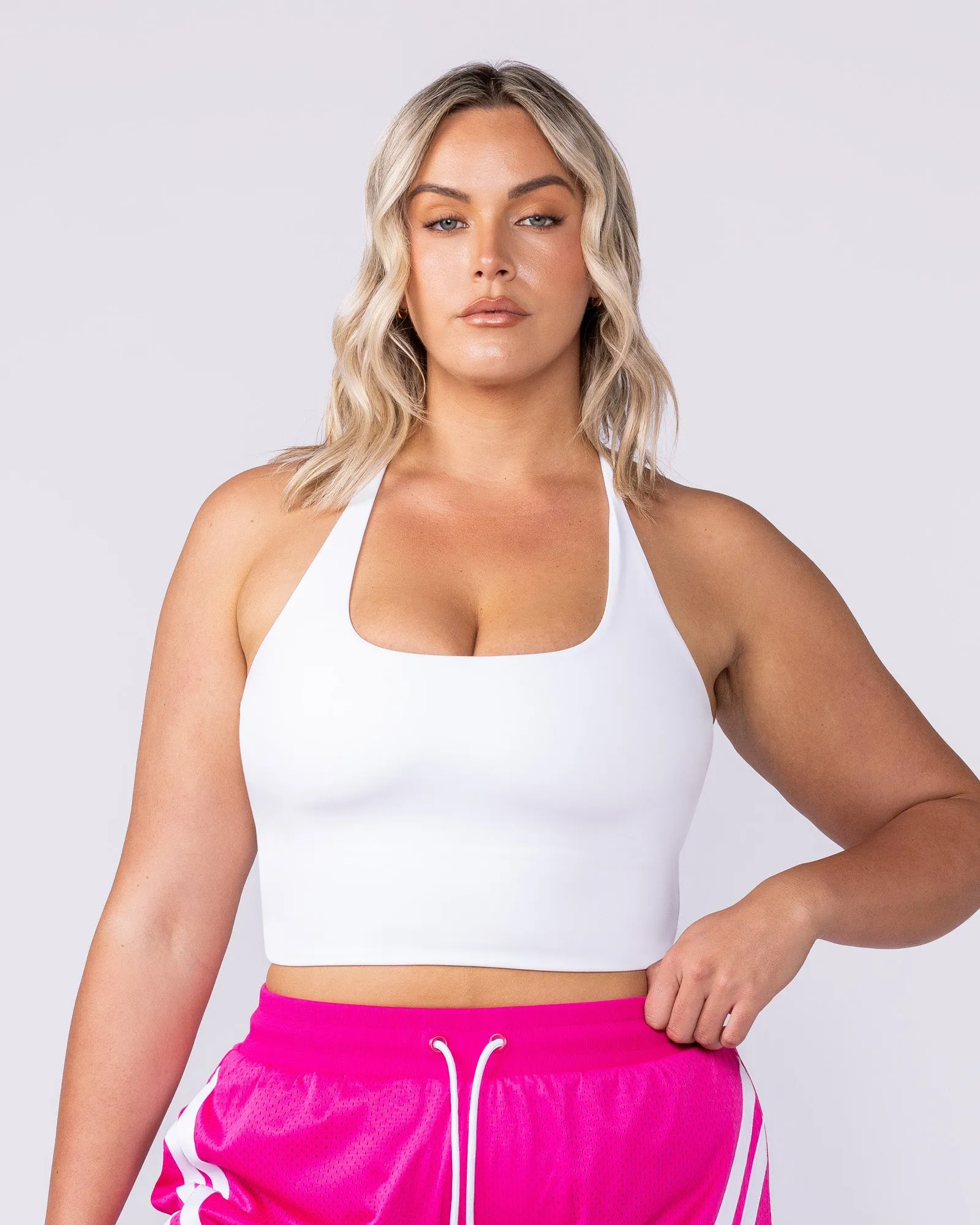 Captivate Bra Tank - White sold by Muscle Nation