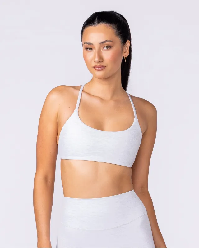 Afterglow Bralette - White Grey Marl sold by Muscle Nation