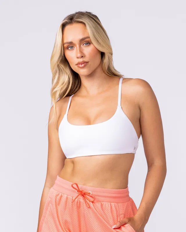 Afterglow Bralette - White sold by Muscle Nation