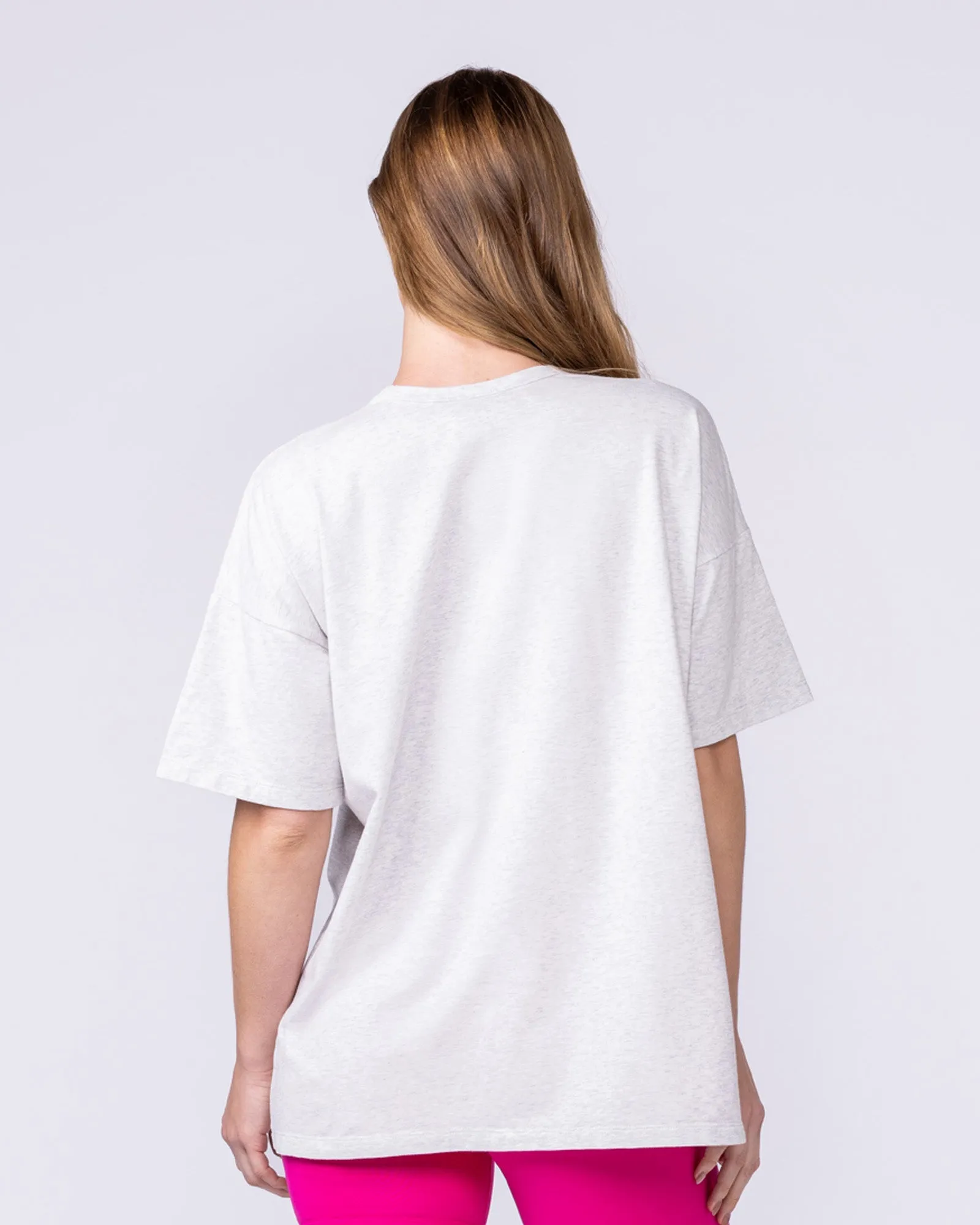 Athletic Club Oversized Tee - Snow Grey Marl sold by Muscle Nation product image thumbnail 5