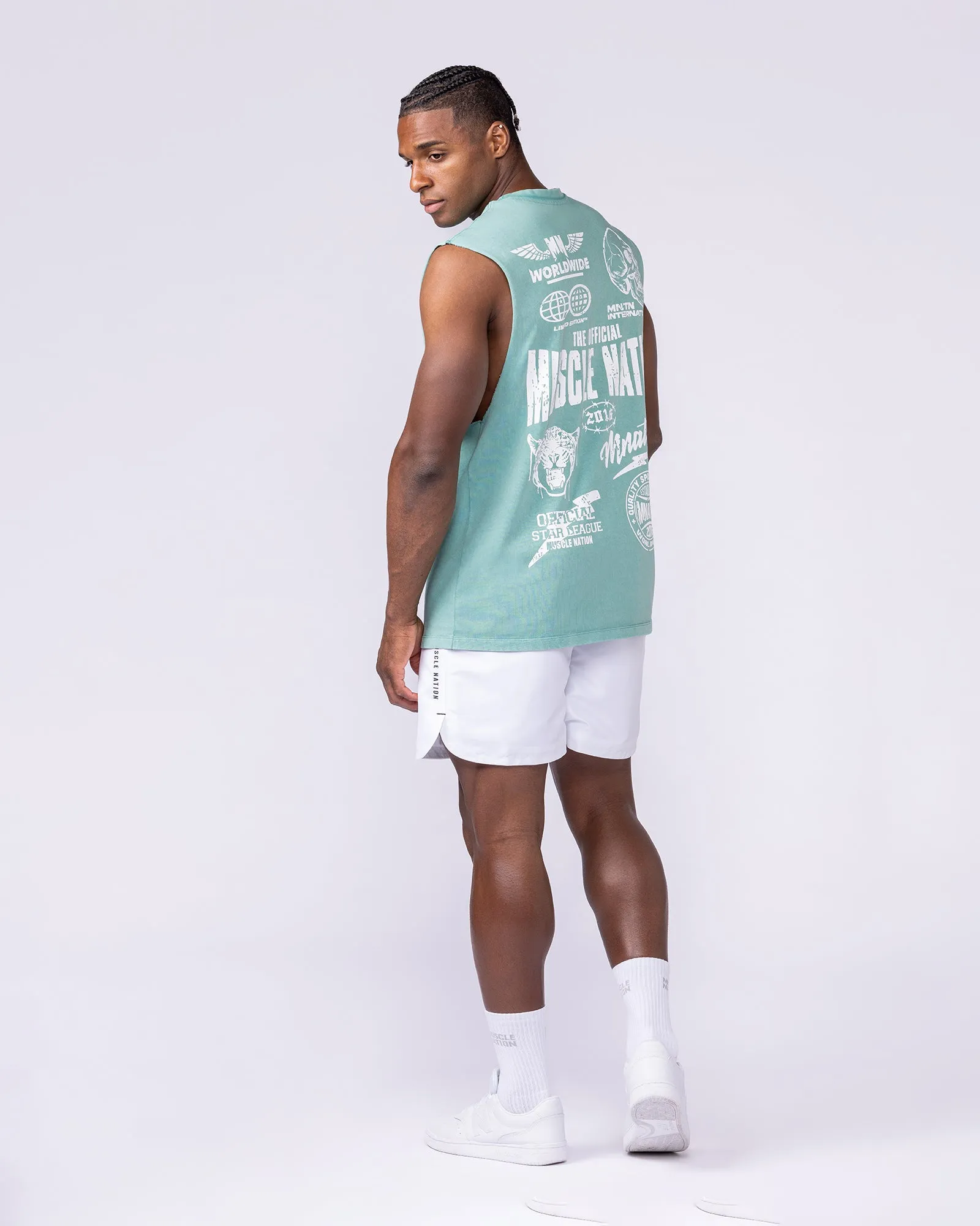 Archives Vintage Muscle Tank - Washed Alpine sold by Muscle Nation product image thumbnail 5