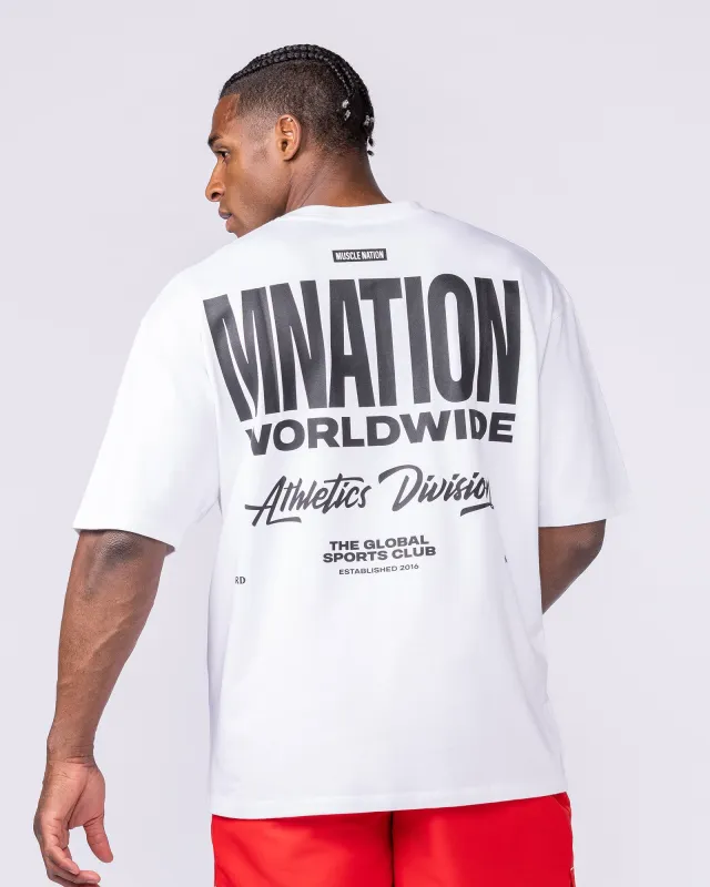 Athletic Division Pump Cover - White sold by Muscle Nation