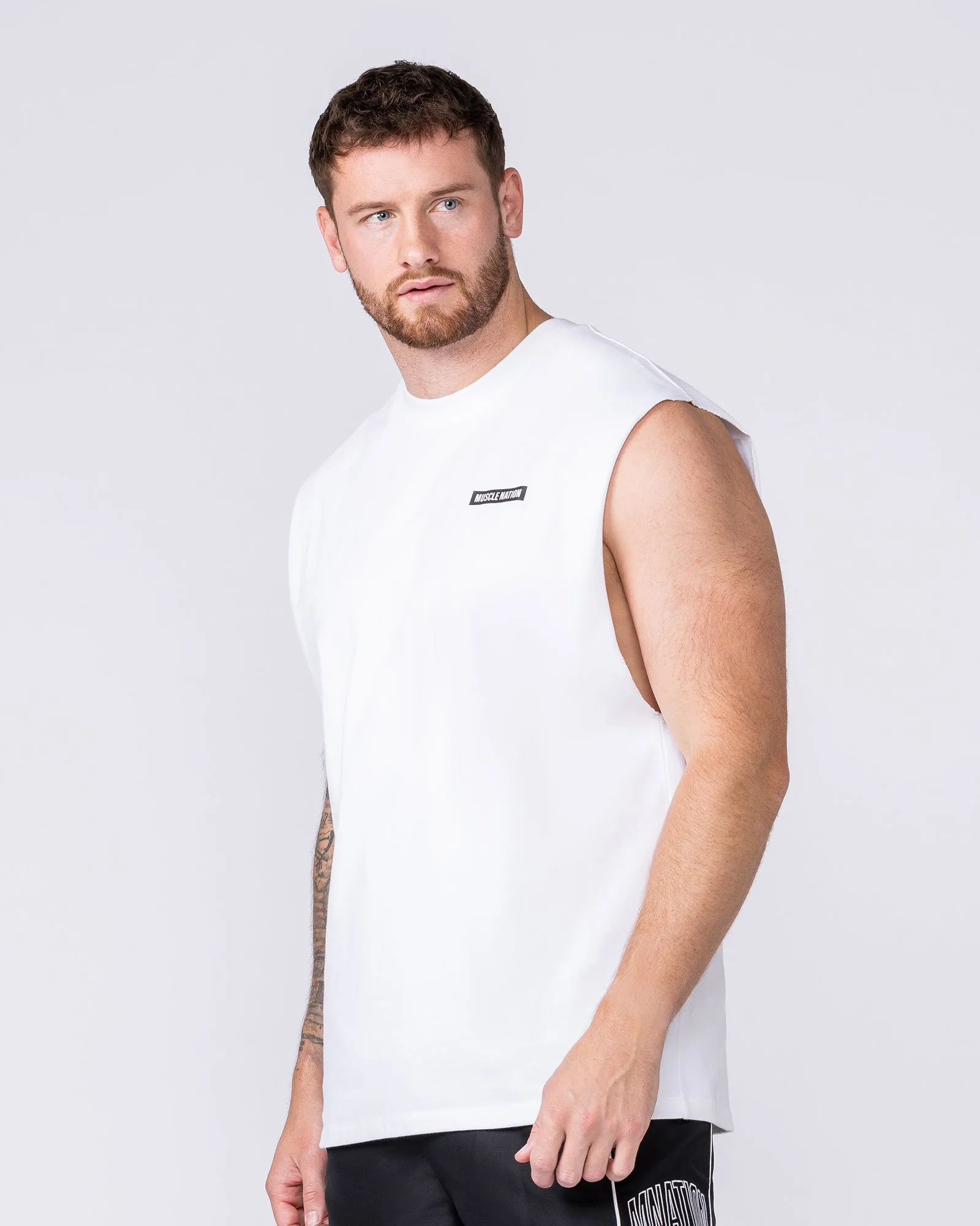 Athletic Division Muscle Tank - White sold by Muscle Nation product image thumbnail 4