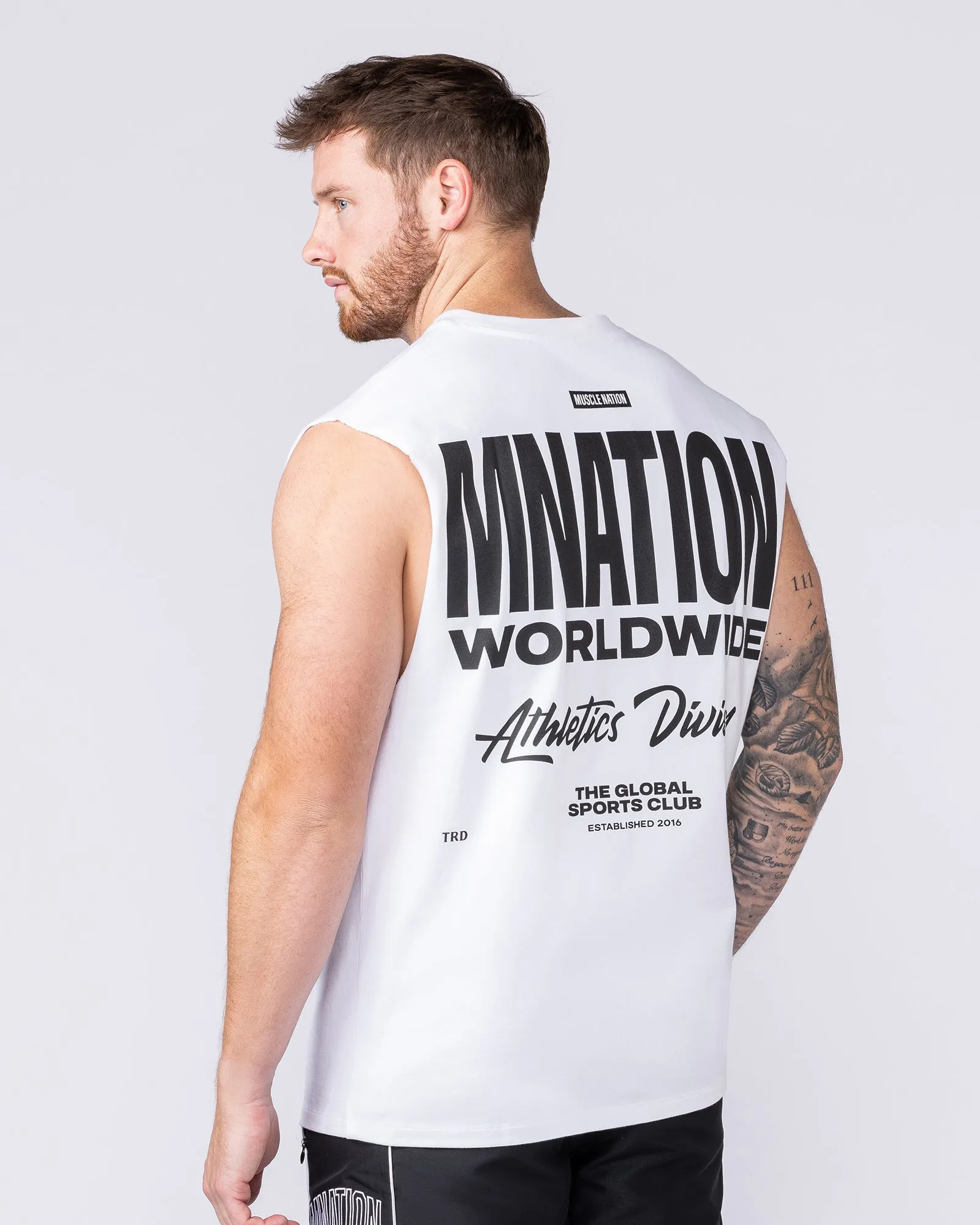 Athletic Division Muscle Tank - White sold by Muscle Nation product image thumbnail 5