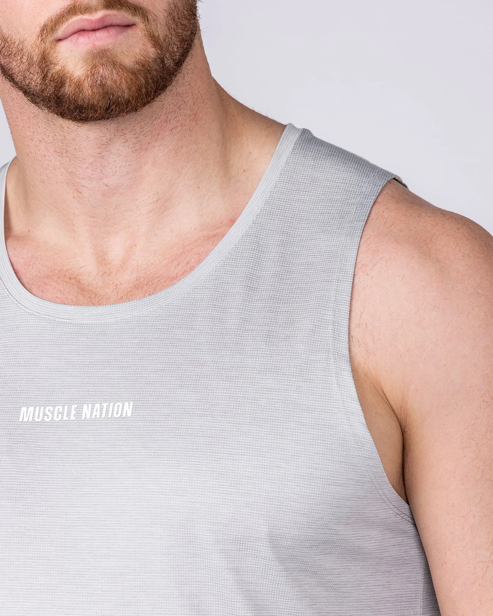 Aero Active Tank - Quiet Grey sold by Muscle Nation product image thumbnail 3