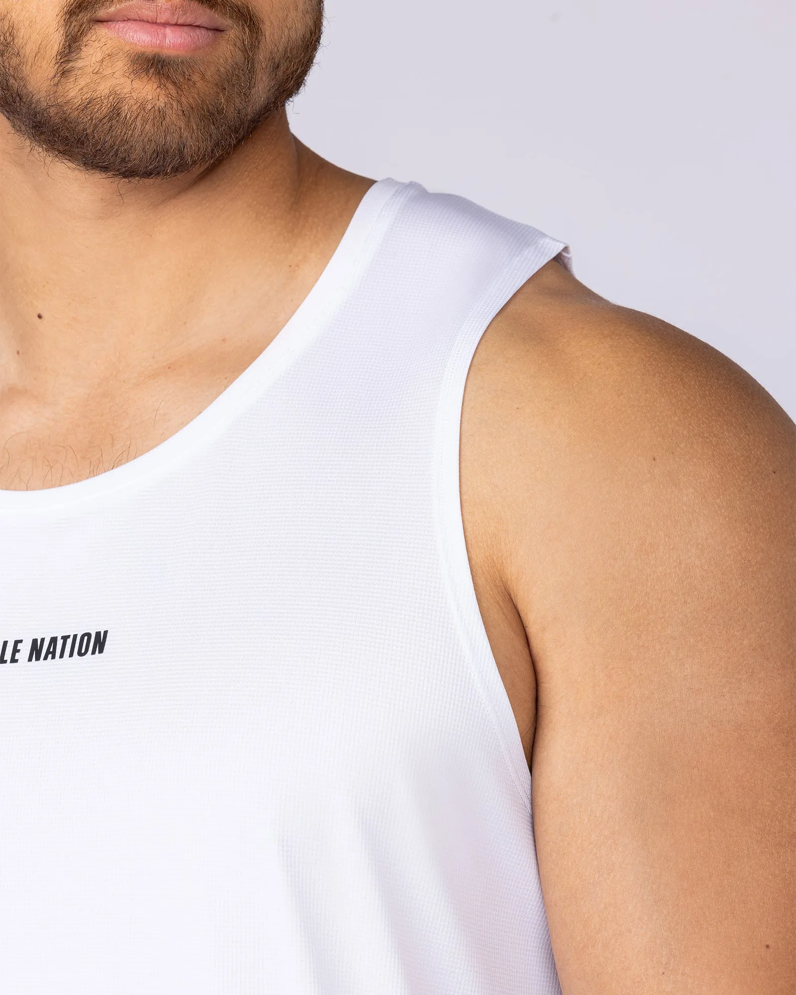 Aero Active Tank - White sold by Muscle Nation product image thumbnail 2